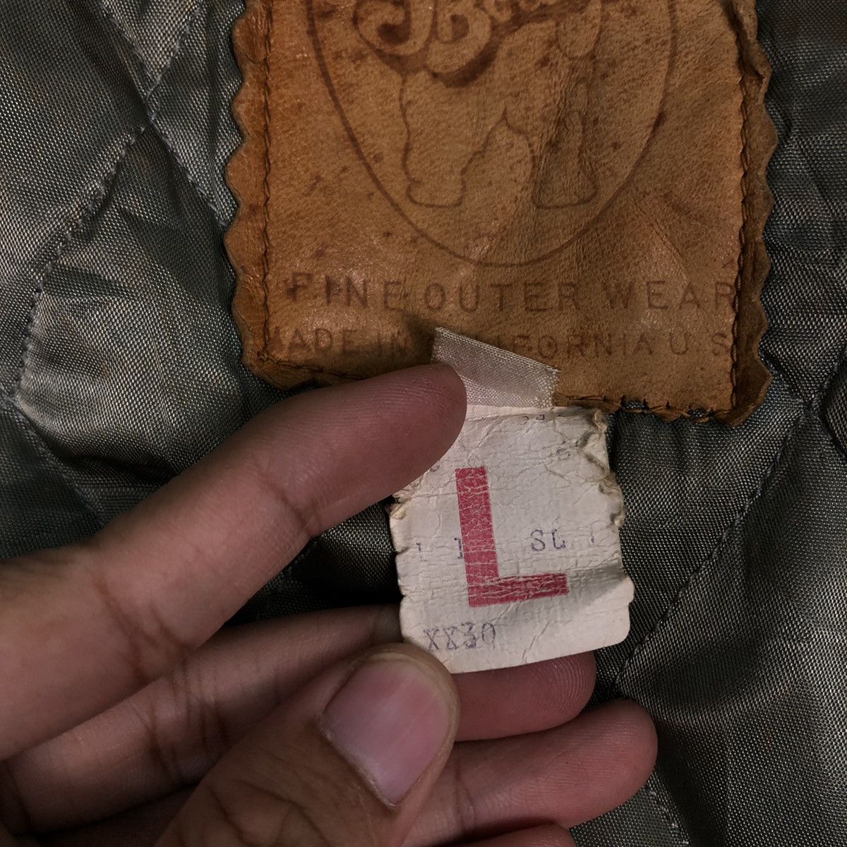Golden Bear 📌Vintage Varsity Leather Jacket Golden Bear Made in Usa Size US L / EU 52-54 / 3 - 19 Thumbnail