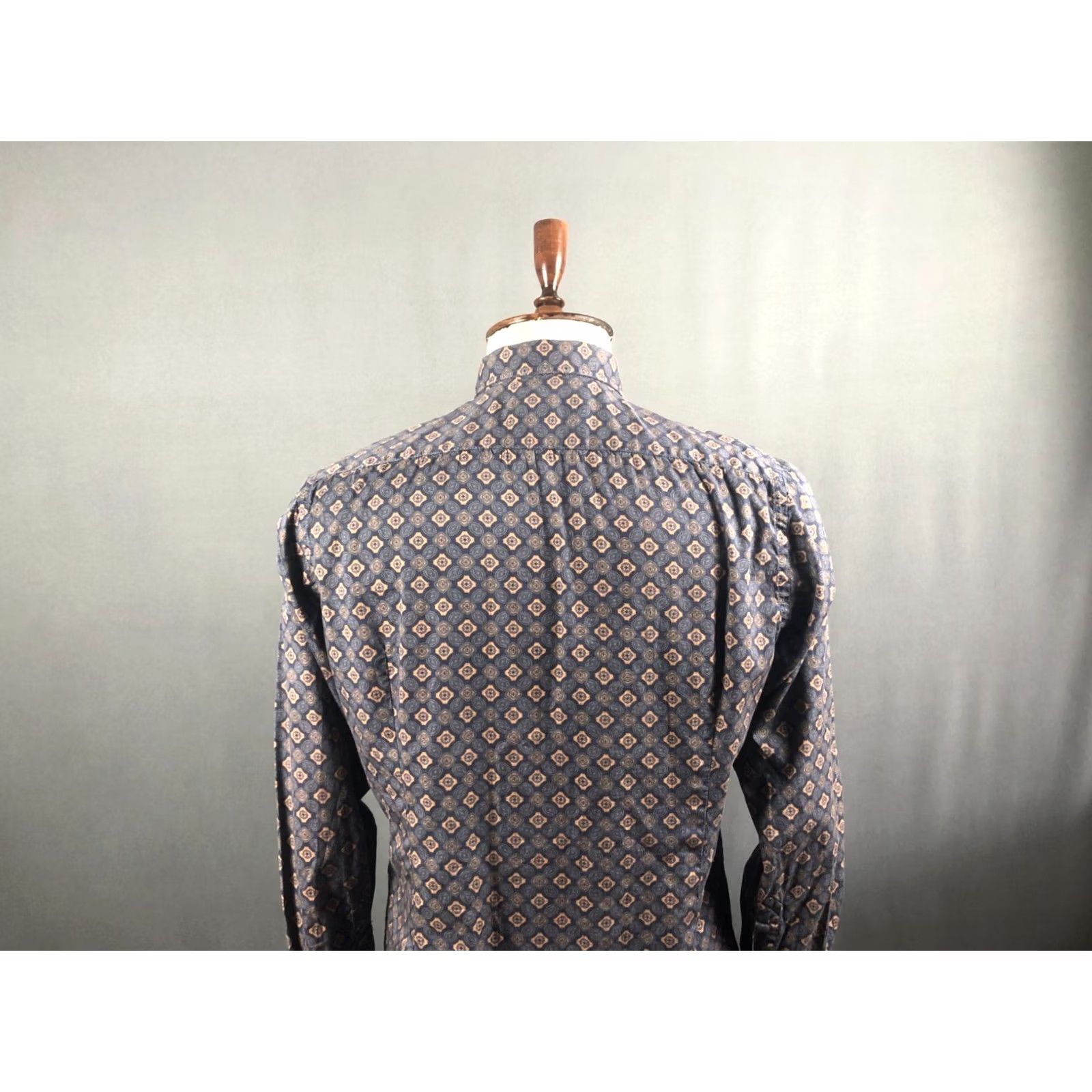 Vintage Tintoria Mattei 954 Shirt Mens 42 Blue Cotton Men Size Patterned Size US XL / EU 56 / 4 - 5 Thumbnail