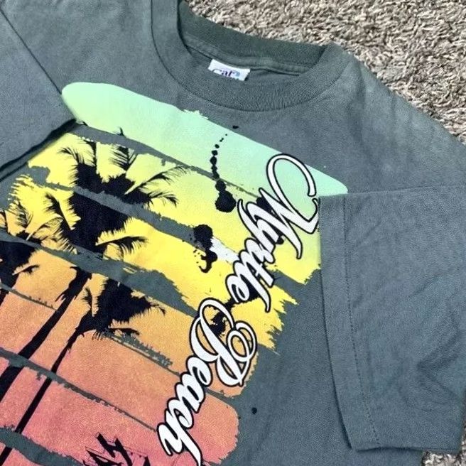 Vintage VINTAGE Cal Cru Myrtle Beach T Shirt Striped 90s Graphic Crew Neck Short Sleeve Medium Blue Men Size US M / EU 48-50 / 2 - 4 Thumbnail