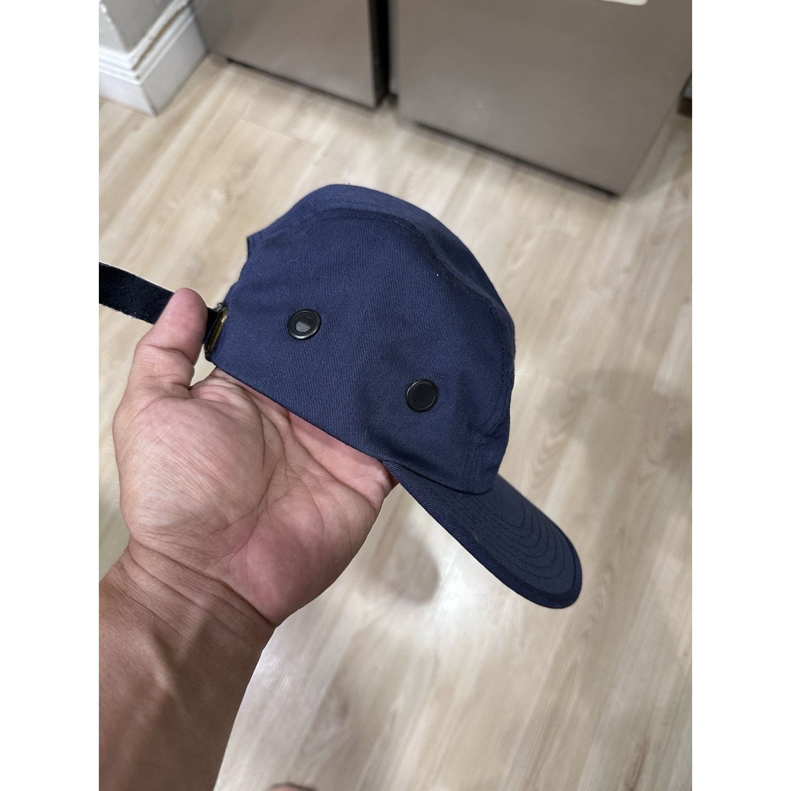& Other Stories Lexus Adjustable 5 Panel Hat Dark Blue Men's Classic Size ONE SIZE - 2 Thumbnail