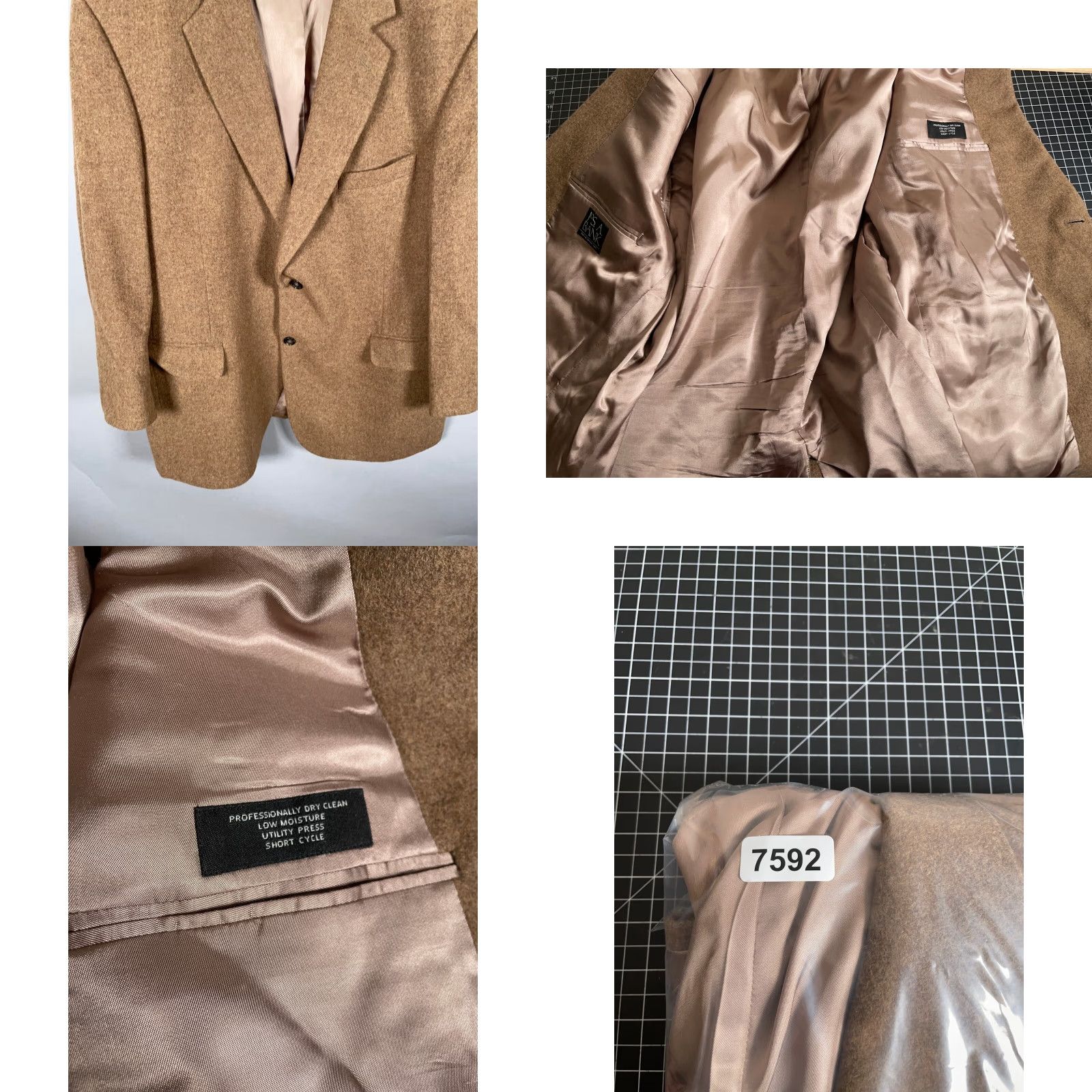 Jos. A. Bank Jos. A. Bank Blazer Mens 46 Regular Camel Hair Two-Button Jacket Brown Solid Notch Lapel Vintage? No (rearranged as requested) Size 46R - 10 Thumbnail