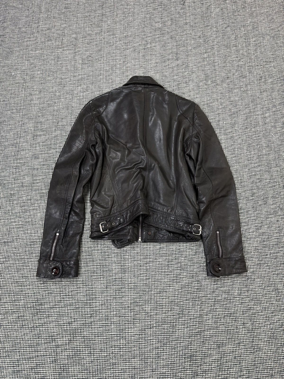 Other Y2K cargo vintage real leather jacket avant garde moto Size M / US 6-8 / IT 42-44 - 2 Thumbnail