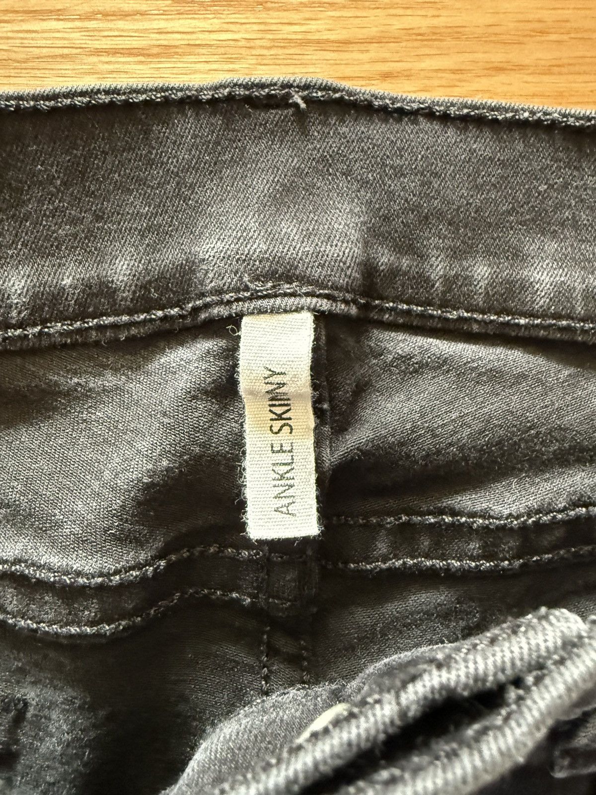 Rag & Bone Rag & Bone Raw Hem Ankle Skinny Denim Jeans 27W Black Size 27" / US 4 / IT 40 - 4 Thumbnail