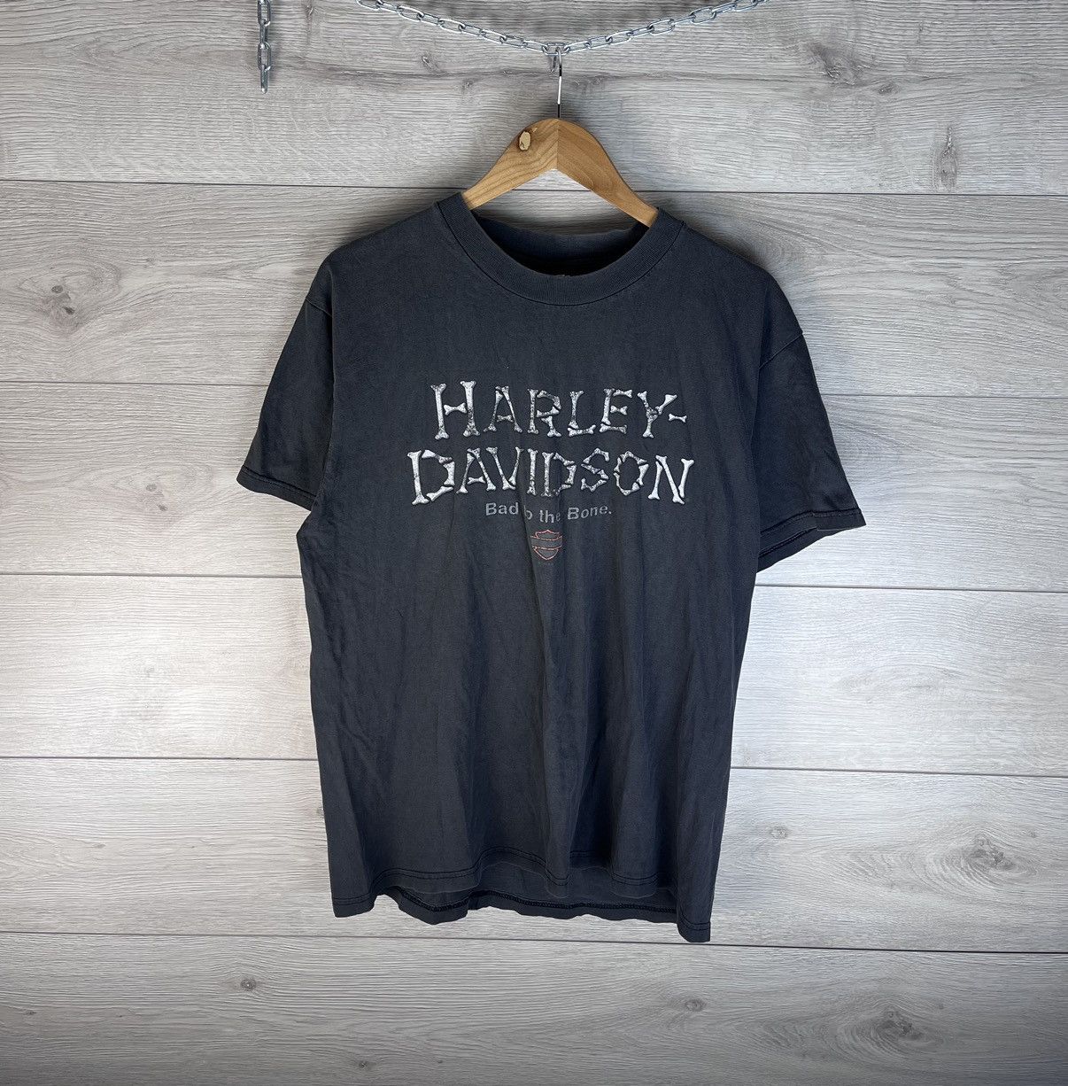 Harley Davidson Vintage men's T-shirt merch Harley-Davidson 98s made in Usa Size US L / EU 52-54 / 3 - 2 Thumbnail