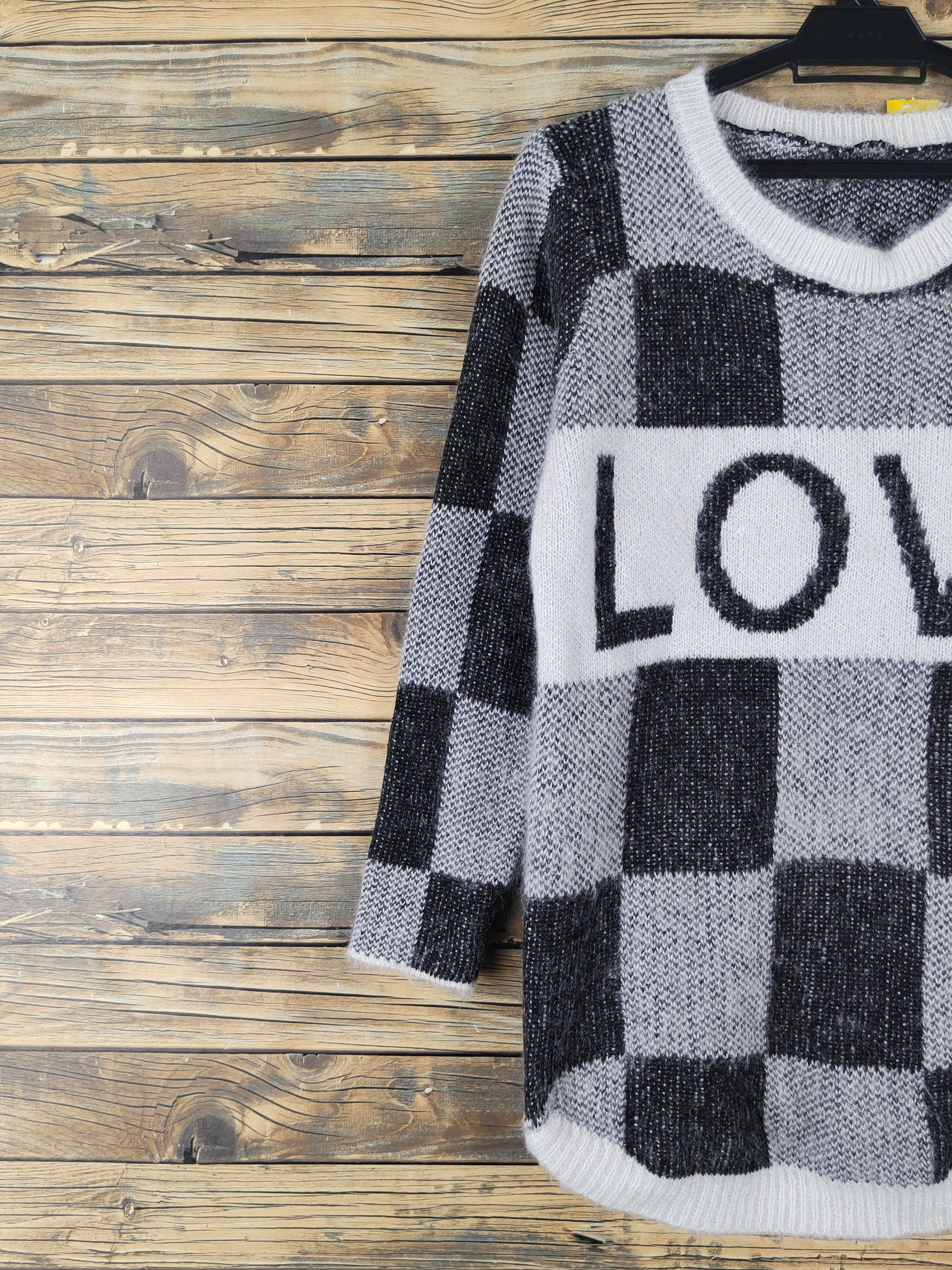 Homespun Knitwear Japanese Brand Black White Knitwear Sweatshirts #W1643 Size M / US 6-8 / IT 42-44 - 3 Thumbnail