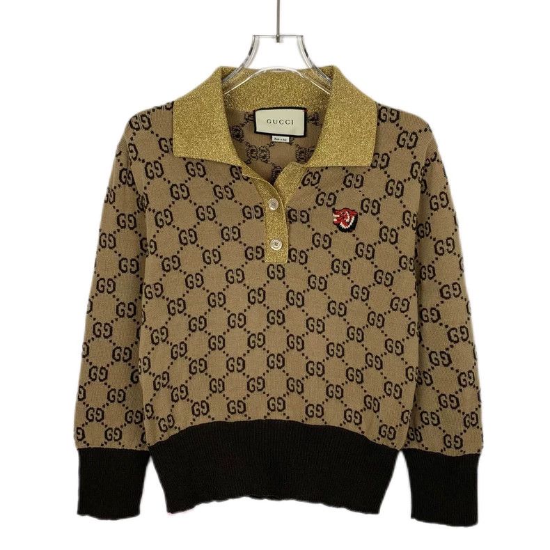 Gucci Brown Logo Knit Pullover Sweater-dmc Size US L / EU 52-54 / 3 - 1 Thumbnail