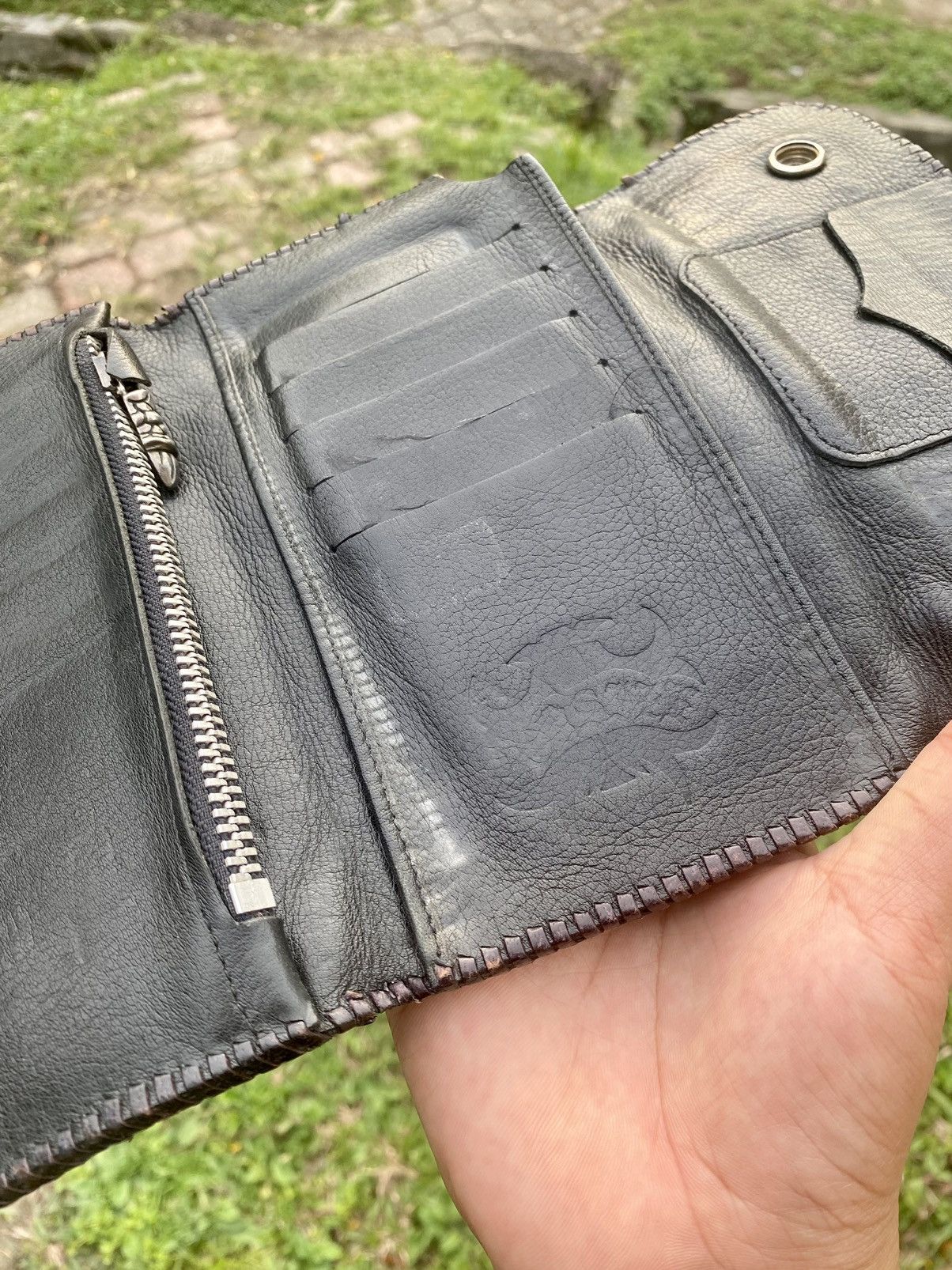 If Six Was Nine Very Rare Vintage handmade Godsize Sharkskin Leather wallet Size ONE SIZE - 7 Thumbnail