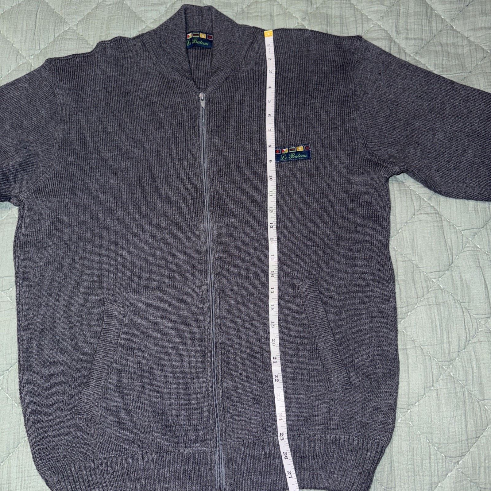 & Other Stories Men’s French Yacht full zip Sweater W/Nautical Flags Sz XL Size US XL / EU 56 / 4 - 11 Thumbnail