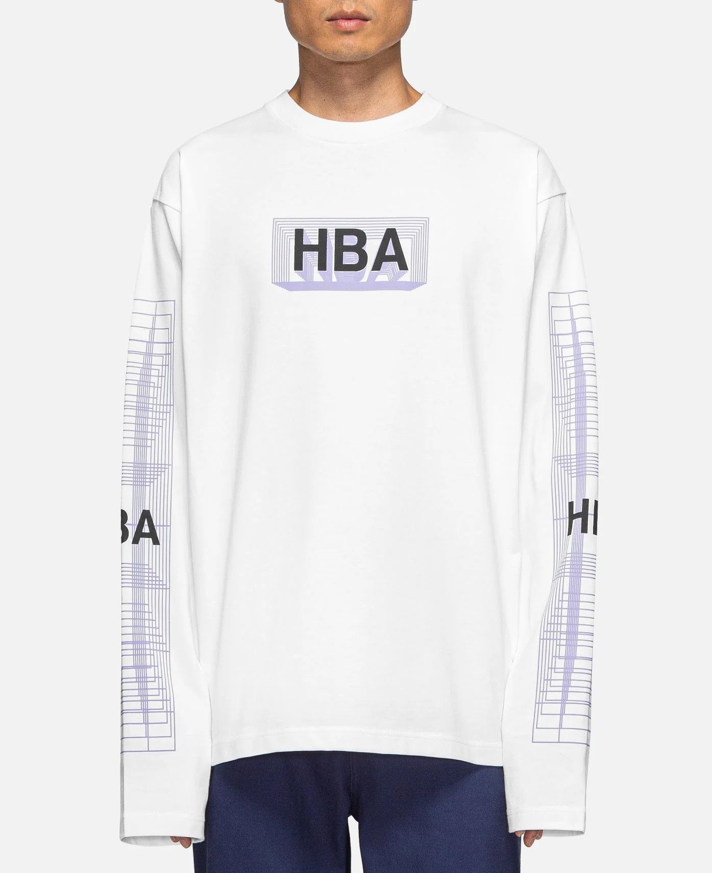 Hood By Air HBA FOR JUICE Capsule Collection GRID BOX LOGO L/S T-SHIRT Size US L / EU 52-54 / 3 - 3 Thumbnail