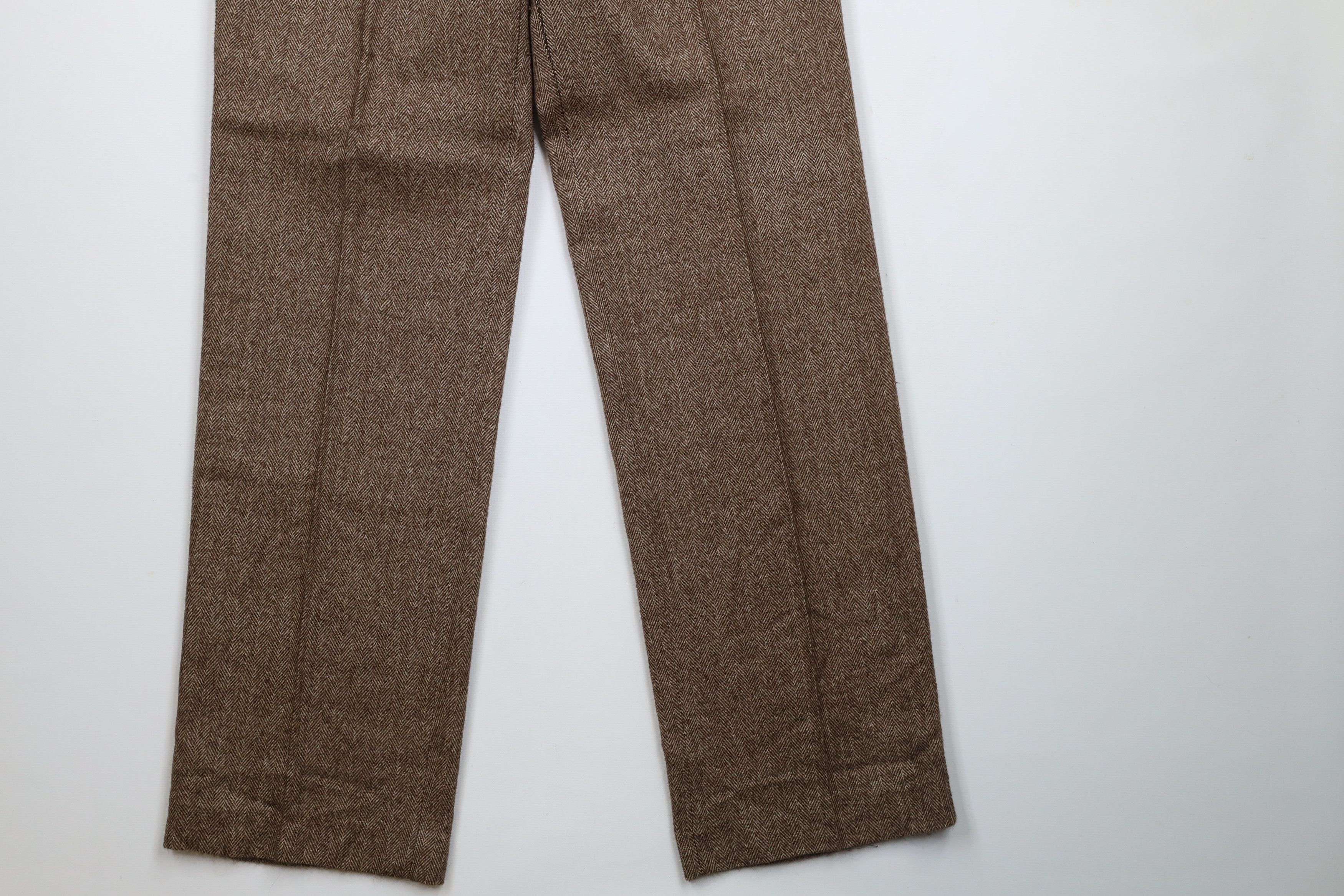 Vintage 90s Streetwear Herringbone Wide Leg Chino Pants
