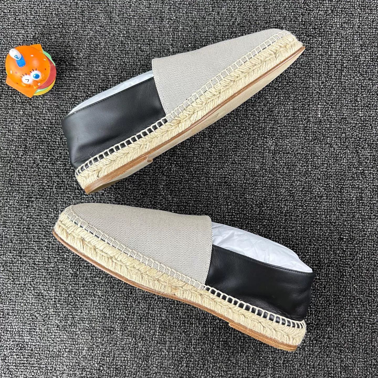 Hermes Hermes color-blocked straw-soled fisherman shoes 39 Size US 8.5 / IT 38.5 - 3 Thumbnail