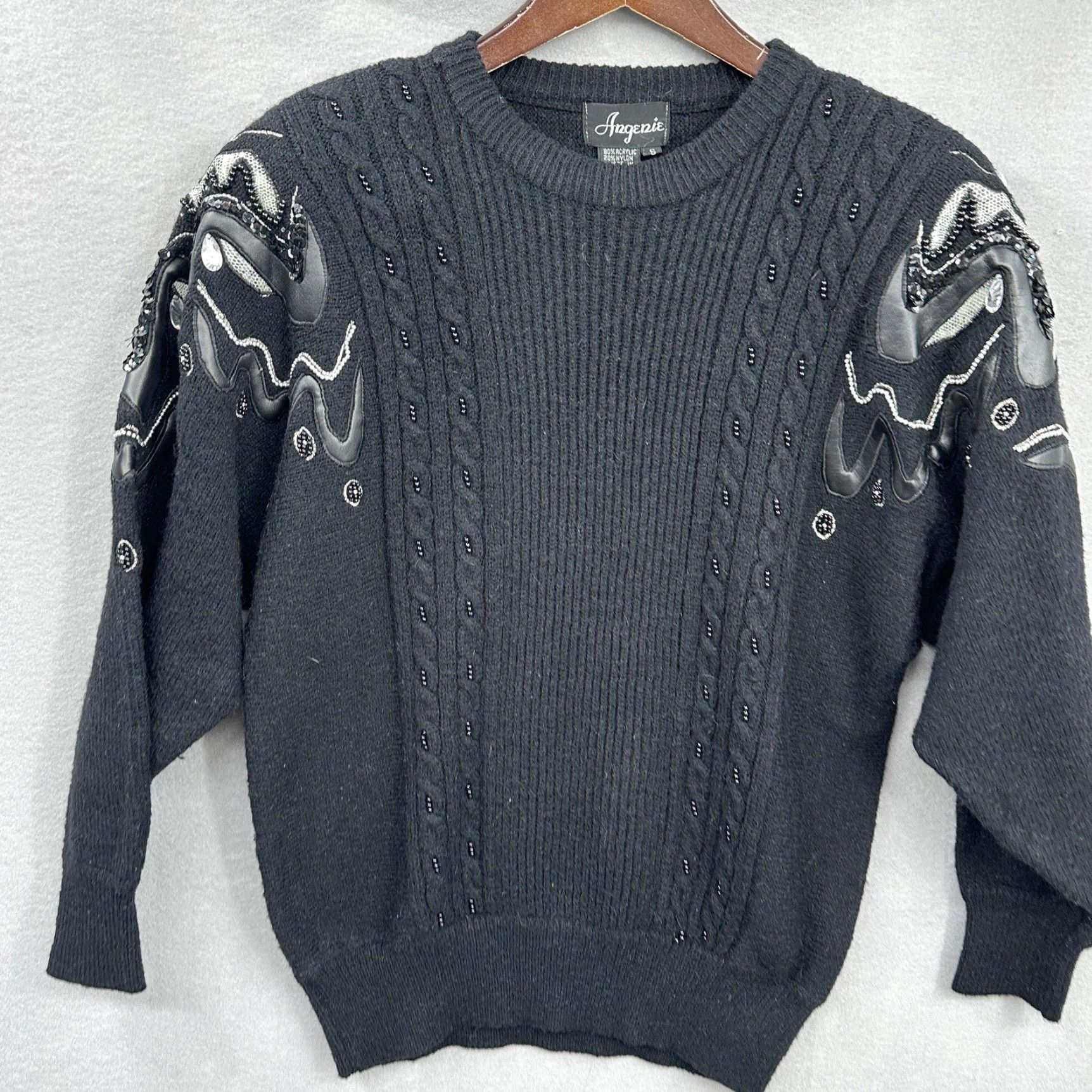 Etro VINTAGE Angenie Sweater Women S Embellished Beaded Knit Dolman Retro 90s Sh Inch? Size S / US 4 / IT 40 - 2 Thumbnail