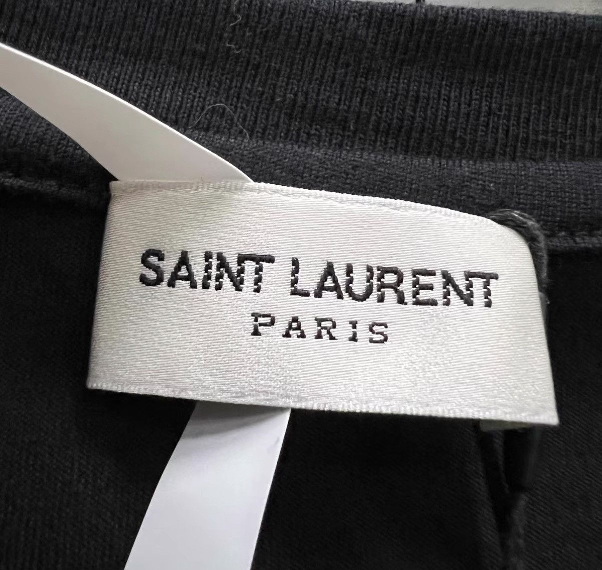 Saint Laurent Paris Saint Laurent SLP Black Printed Mini Logo Short Sleeve J41 Size L / US 10 / IT 46 - 5 Thumbnail