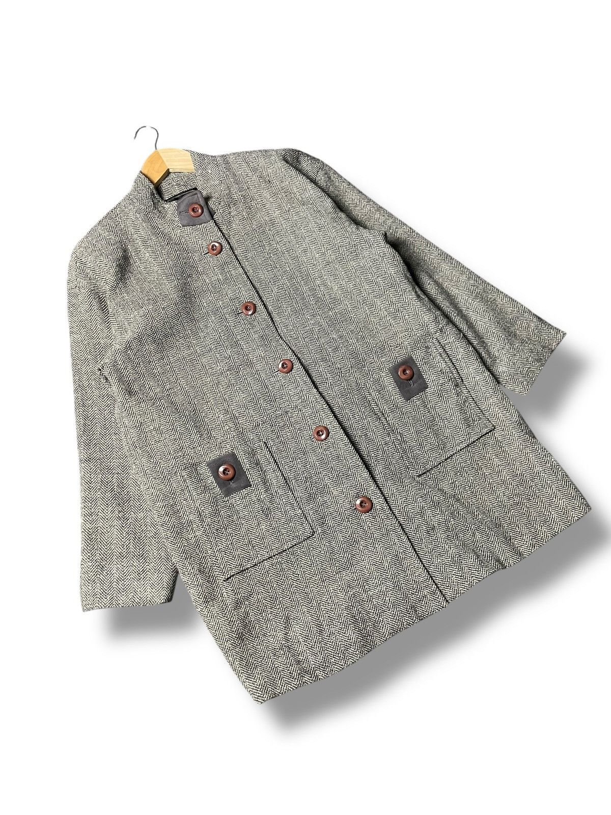 Japanese Brand × Vintage Japanese Brand Wool Tweed Fully Button Jacket (66) Size US S / EU 44-46 / 1 - 4 Thumbnail