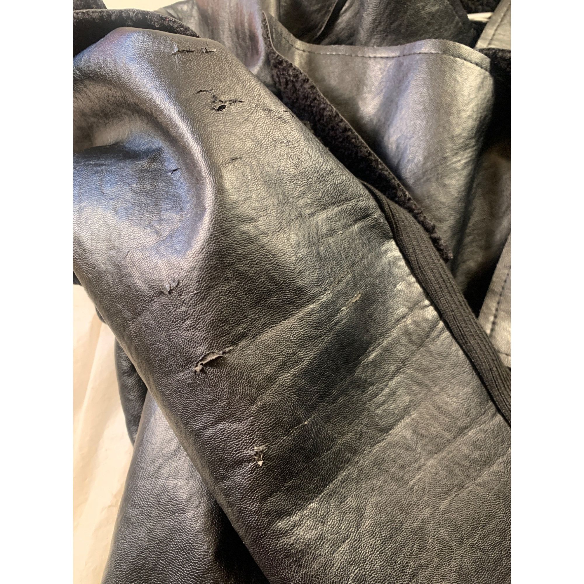 un-namable Aowofs Black Faux Leather Goth Grunge Motorcycle Mens Jacket Size US L / EU 52-54 / 3 - 9 Thumbnail