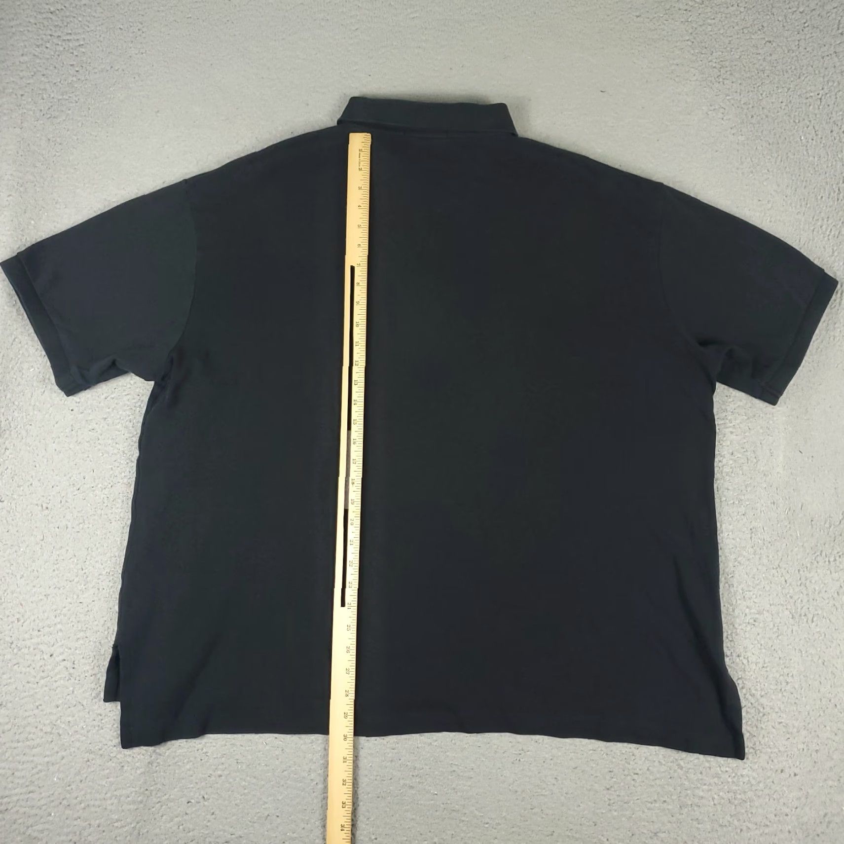 Ralph Lauren Ralph Lauren Polo Shirt Mens Big & Tall 2XB Black Polo Shirt Casual Short Sleeve Button Collared Logo Pony Black 100% Cotton Size US XXL / EU 58 / 5 - 4 Thumbnail