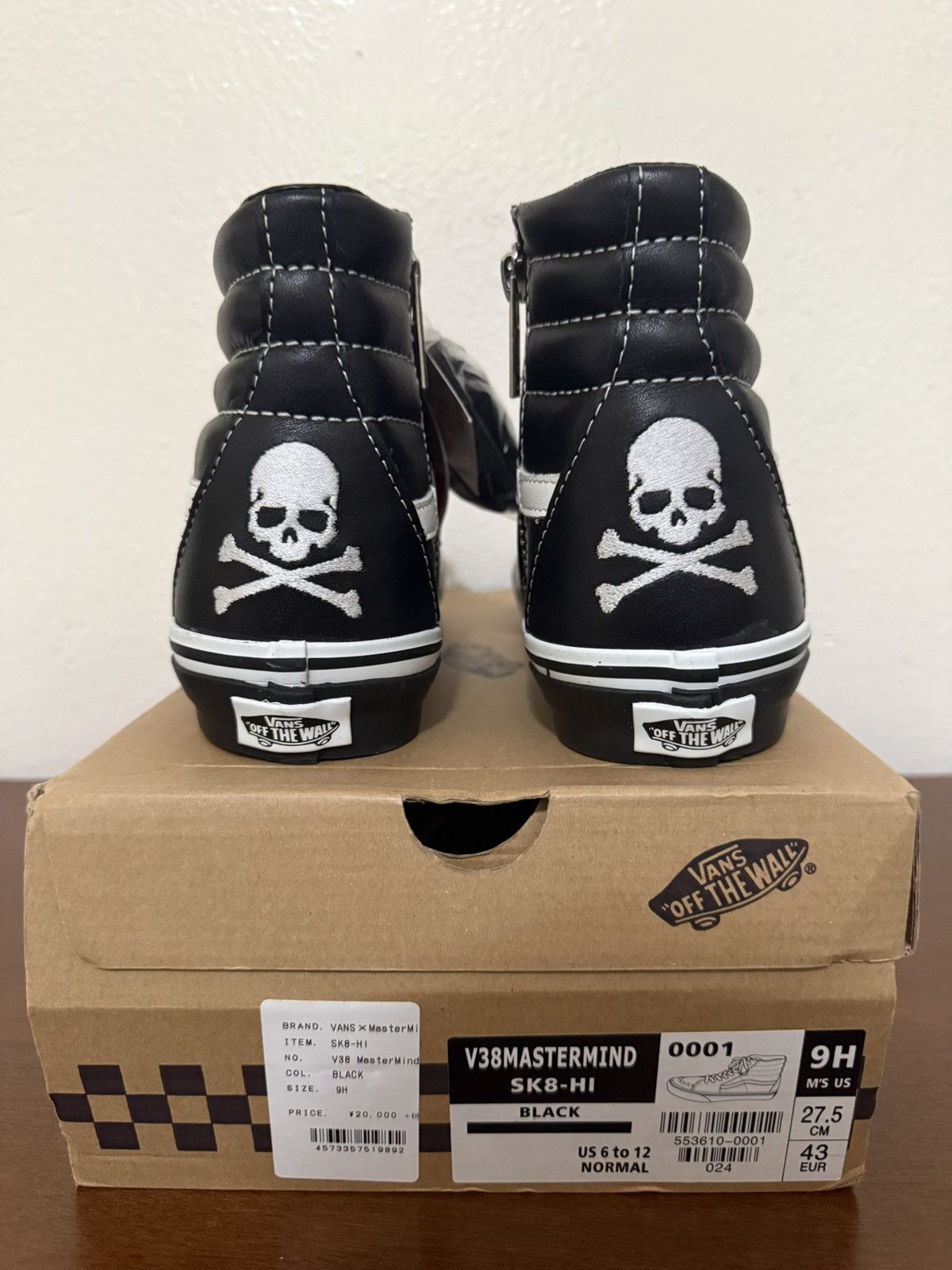 Mastermind Japan × Vans Vans Mastermind Sk8 Hi Size US 9.5 / EU 42-43 - 4 Thumbnail