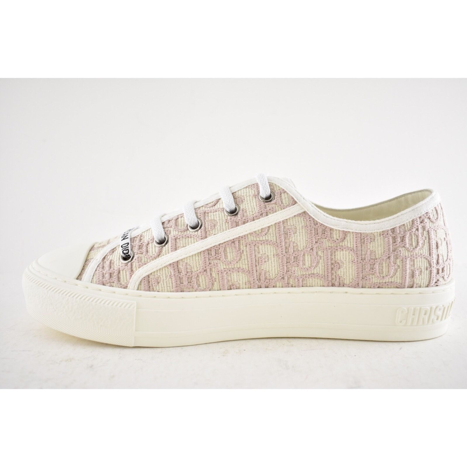 Dior Dior Walk'N'Dior Powder Nude Flat Low Top Trainer Sneaker 40 Size US 10 / IT 40 - 11 Thumbnail