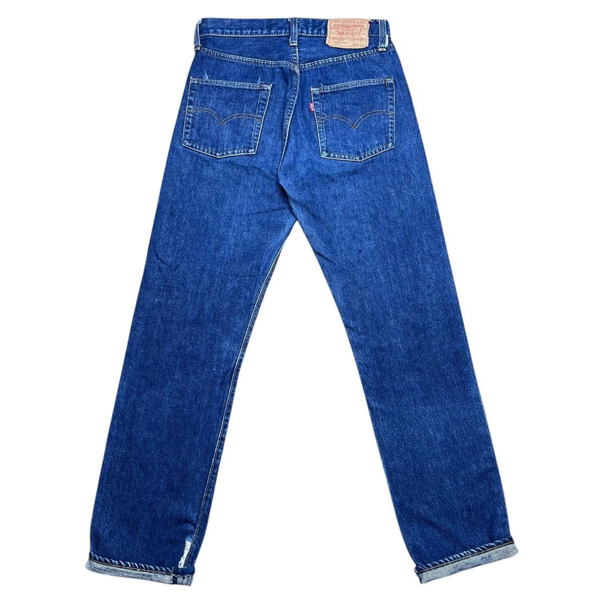 Levi's Vtg 1970s Levi’s 501 Button Fly Selvedge Redline Denim Jeans Size US 28 / EU 44 - 2 Thumbnail