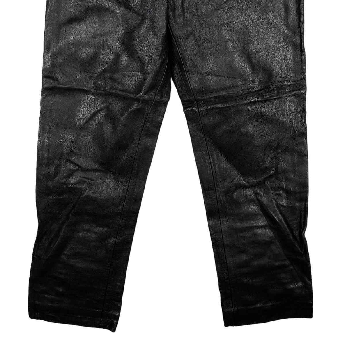 Genuine Leather 🔥Zafco by Hysteric Glamour Genuine Leather Pants Racing Size US 28 / EU 44 - 4 Thumbnail