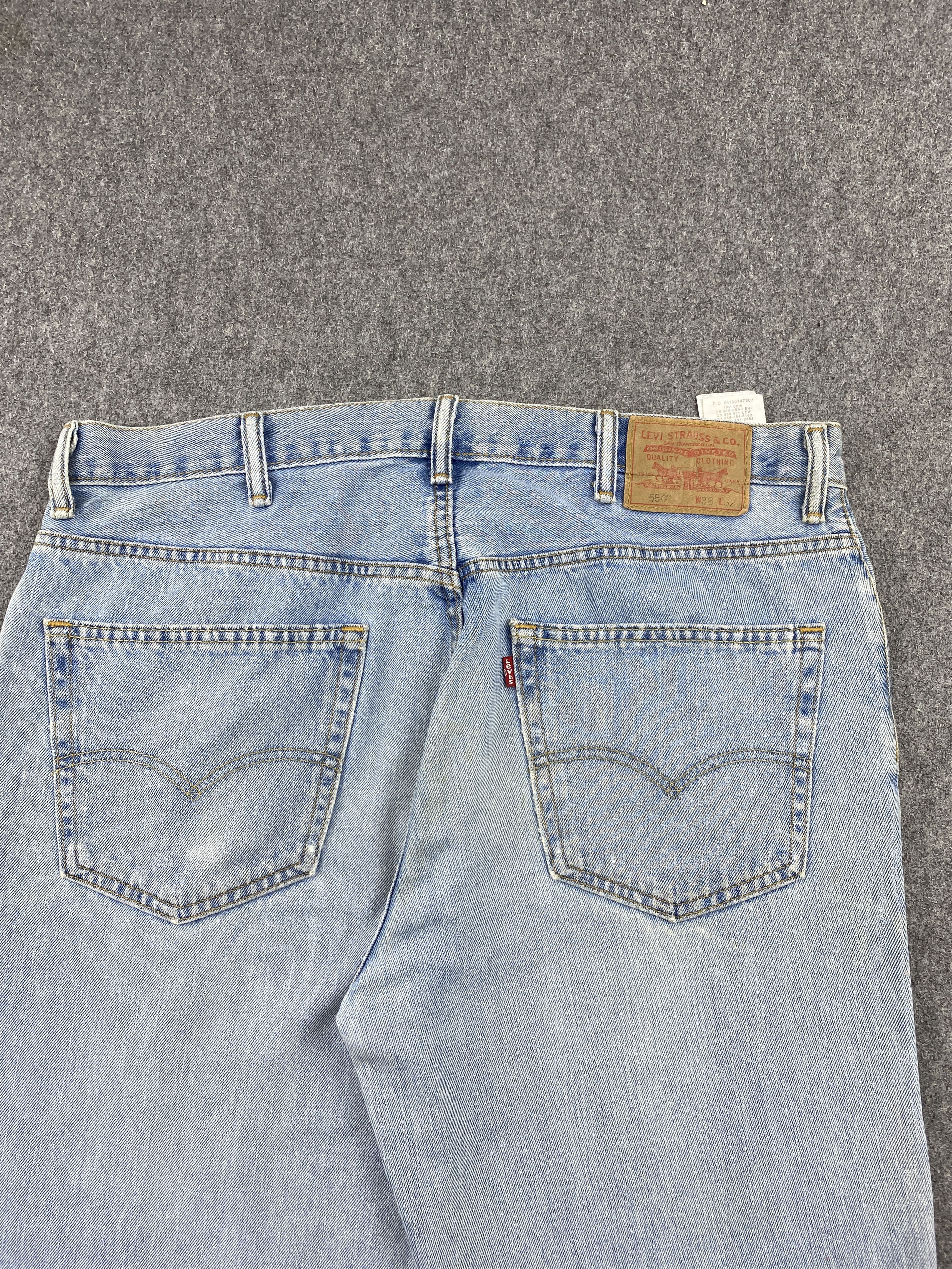 Levi's Vintage Levis 550 Distressed Blue Jeans DP2319 Size US 38 / EU 54 - 4 Thumbnail