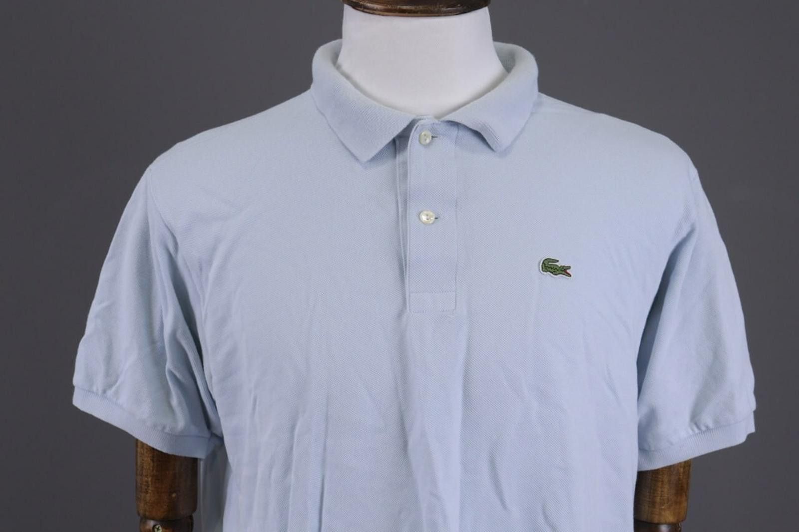 Lacoste Men Lacoste Sky Blue Summer Polo Shirt Size 6 / XL Size US M / EU 48-50 / 2 - 2 Thumbnail