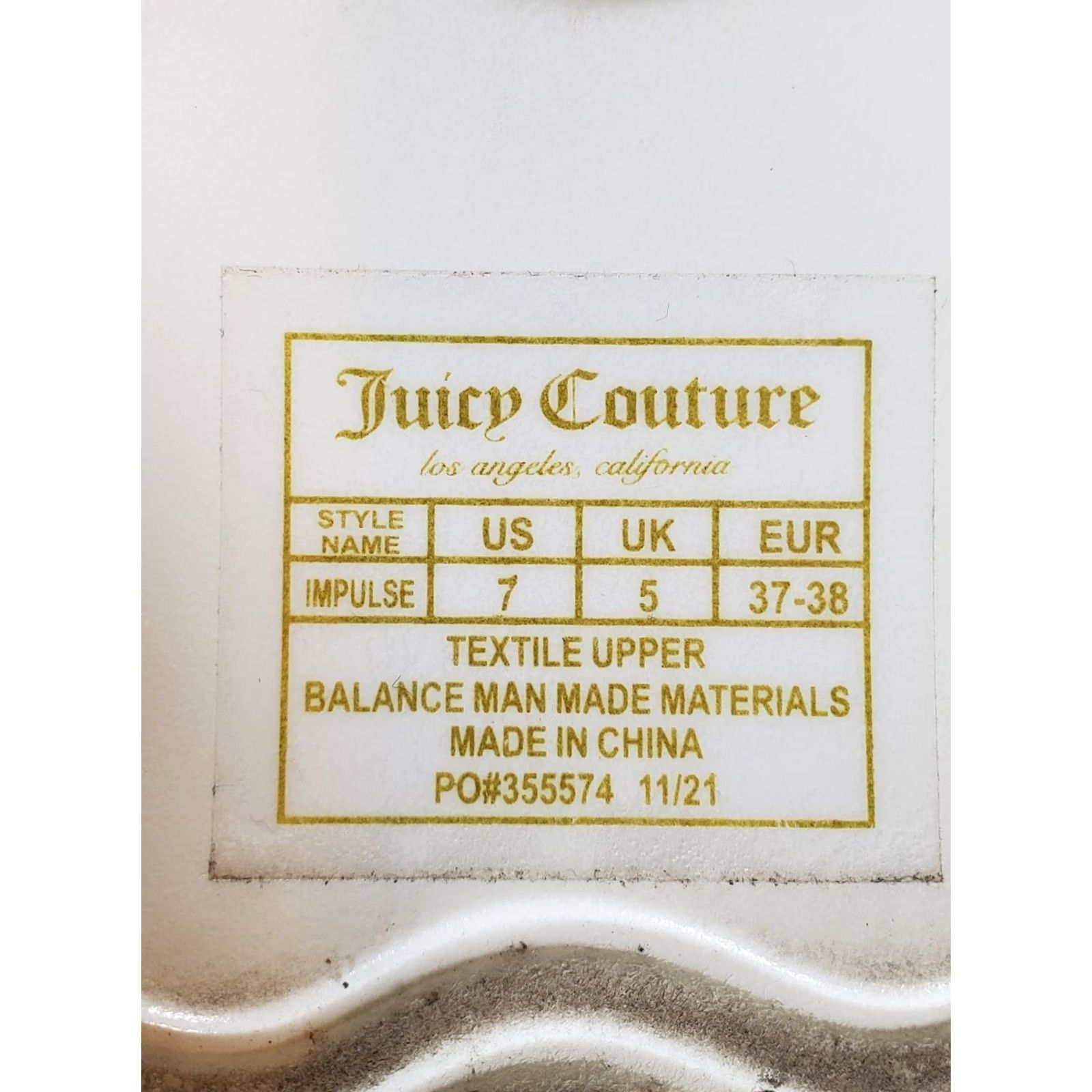 Juicy Couture Juicy Couture Impulse Wedge Sandals Strappy Ankle Black White Logo Women's US 7 Size US 7 / IT 37 - 8 Thumbnail