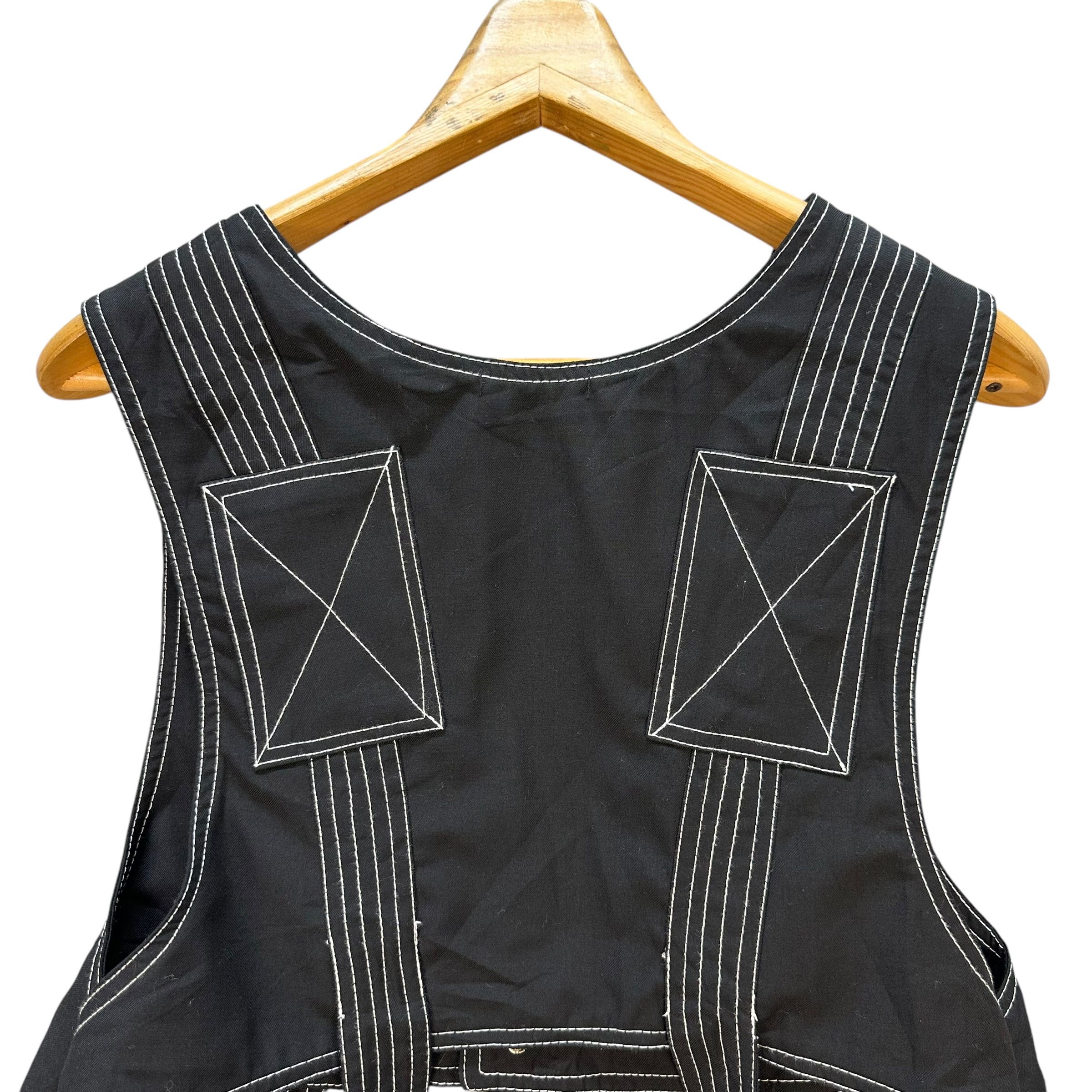 Japanese Brand NOTABLE Functional Cargo-Style Vest Workwear #A77-1876 Size US M / EU 48-50 / 2 - 11 Thumbnail