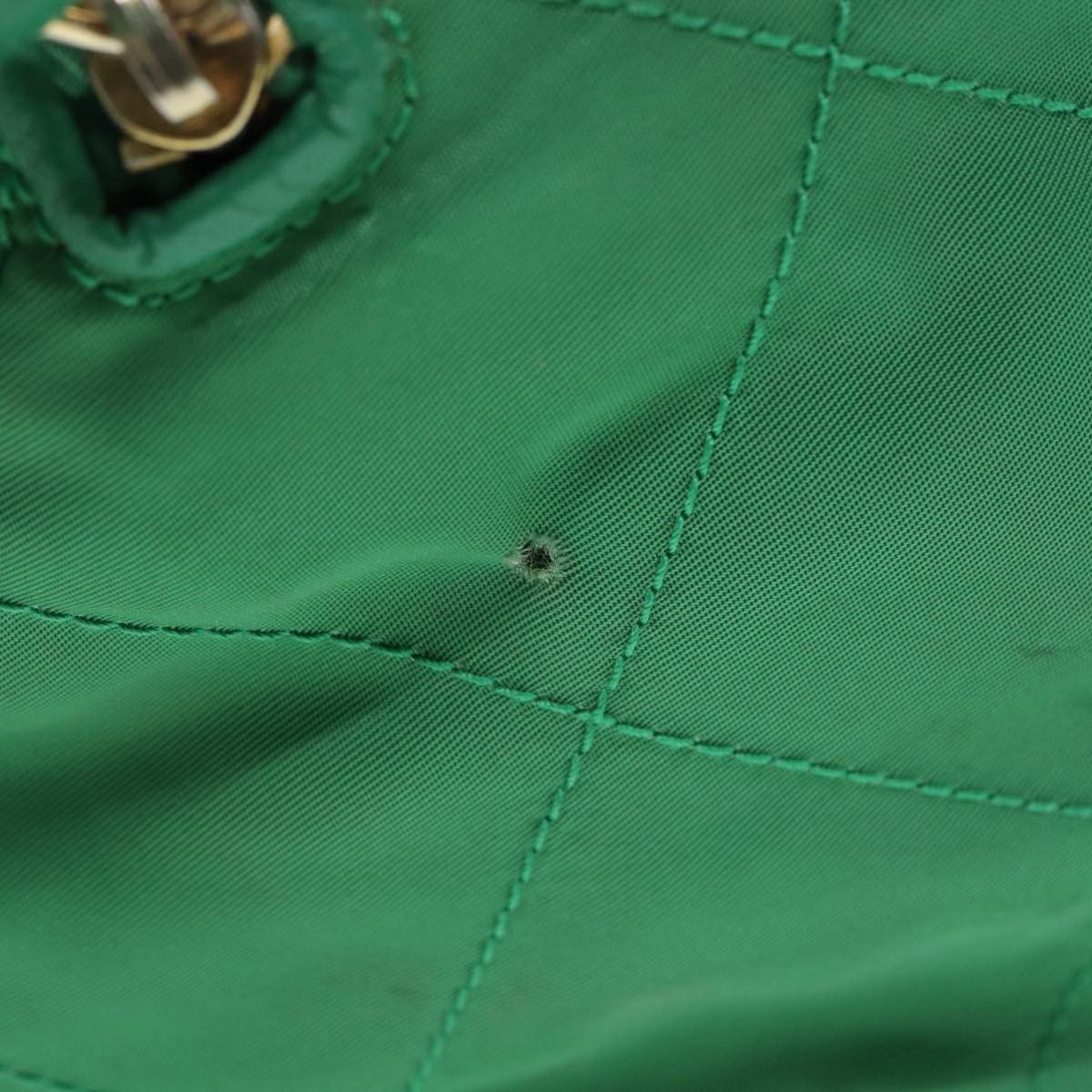 Prada PRADA Hand Bag Nylon Green Gold Size ONE SIZE - 6 Thumbnail