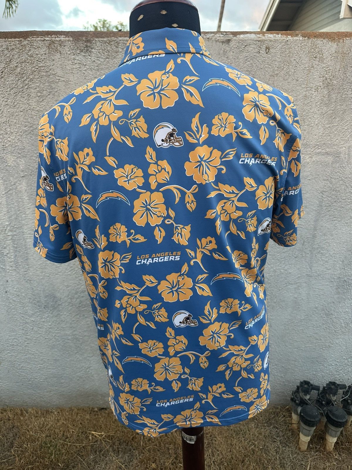Reyn Spooner Reyn Spooner Polo Shirt Los Angeles Chargers Men's M Size US M / EU 48-50 / 2 - 2 Thumbnail