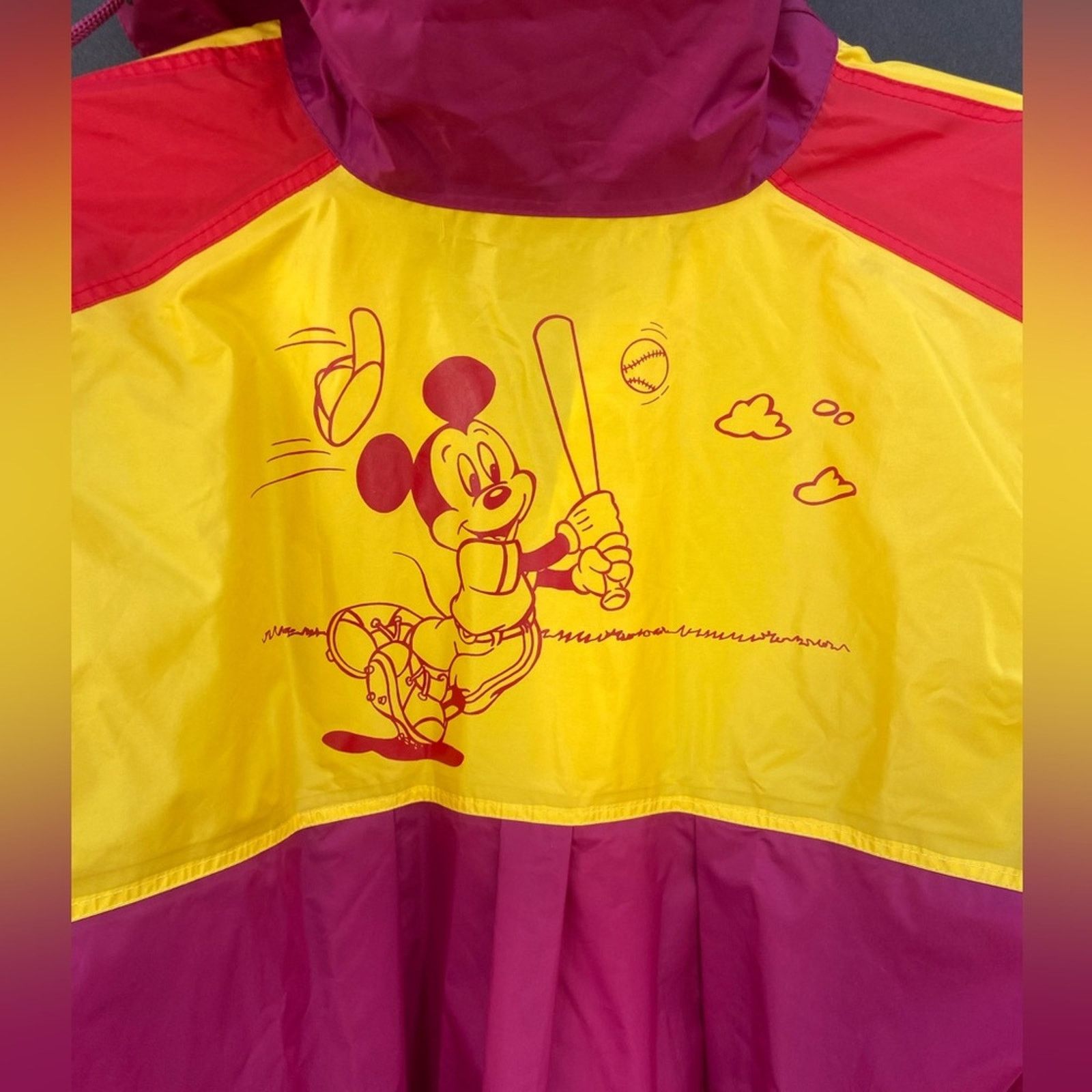 Vintage VTG Mickey Mouse Baseball Raincoat Size US S / EU 44-46 / 1 - 8 Thumbnail