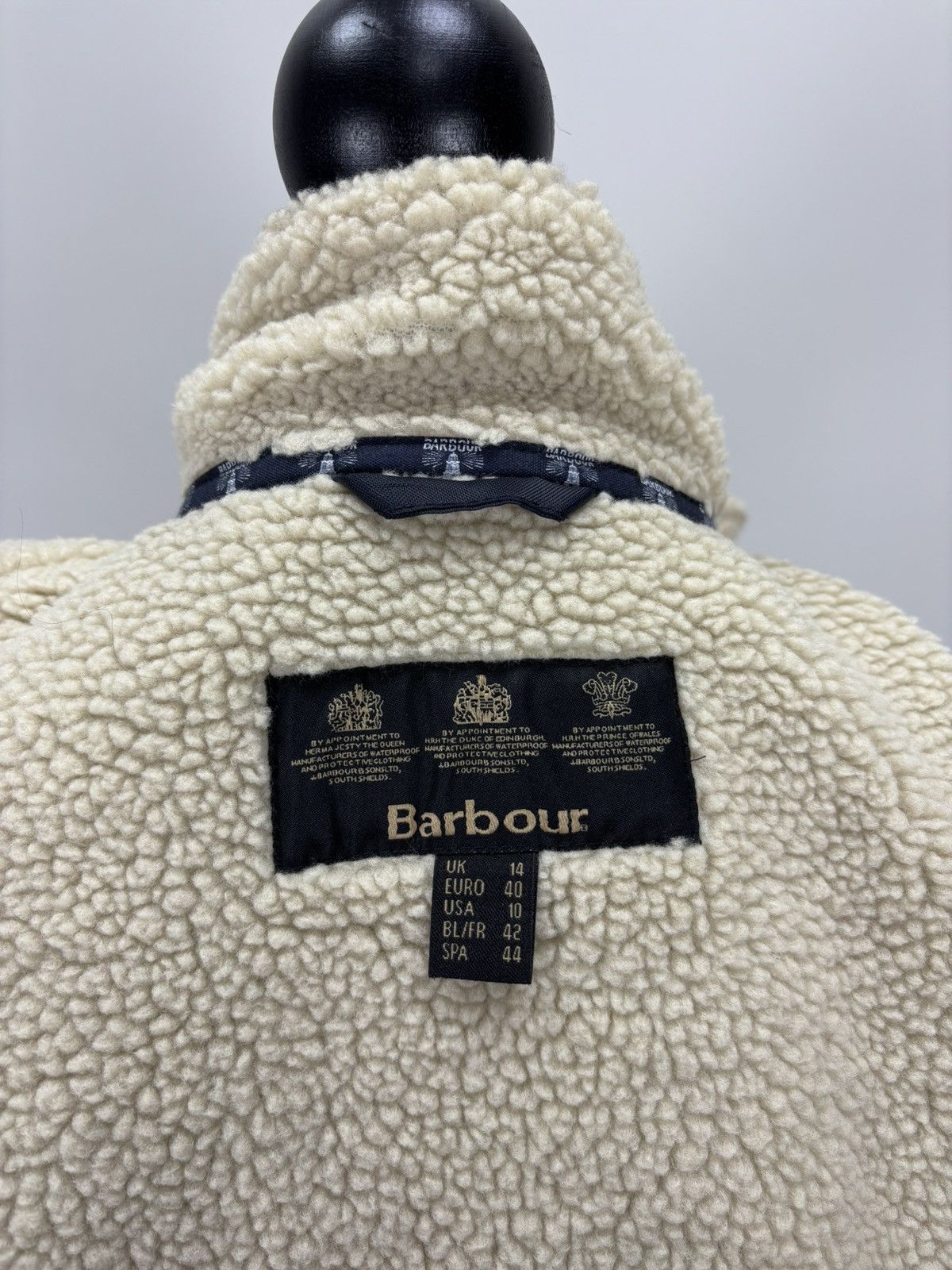 Barbour Womens waxed jacket Barbour Carribena Size 10 Color Blue Size L / US 10 / IT 46 - 15 Thumbnail