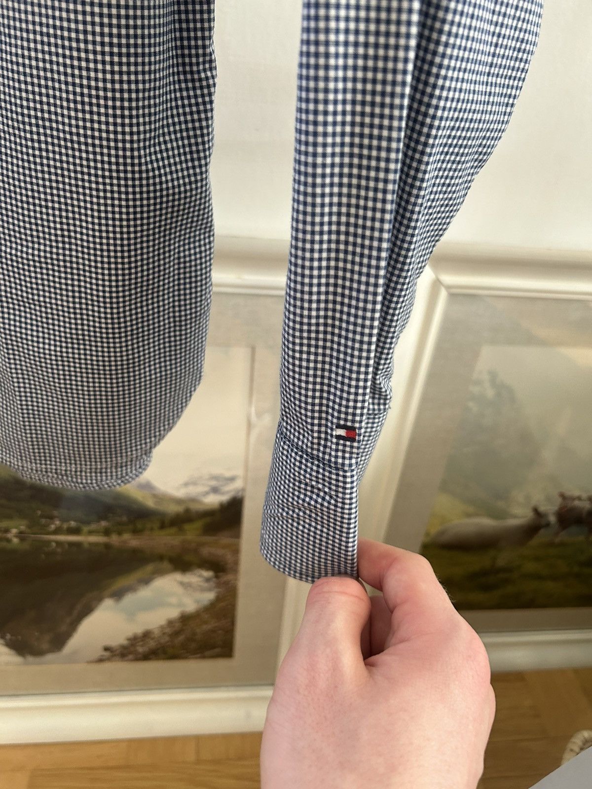 Tommy Hilfiger Tommy Hilfiger Shirt – Men’s Model, Dark Blue Checkered Size US M / EU 48-50 / 2 - 4 Thumbnail