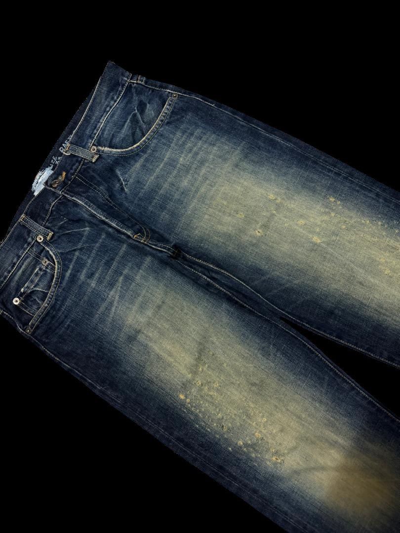 Vintage FLARE 90s Insane Japanese Rafter Rusty Mudwash Distressed Size US 31 - 6 Thumbnail