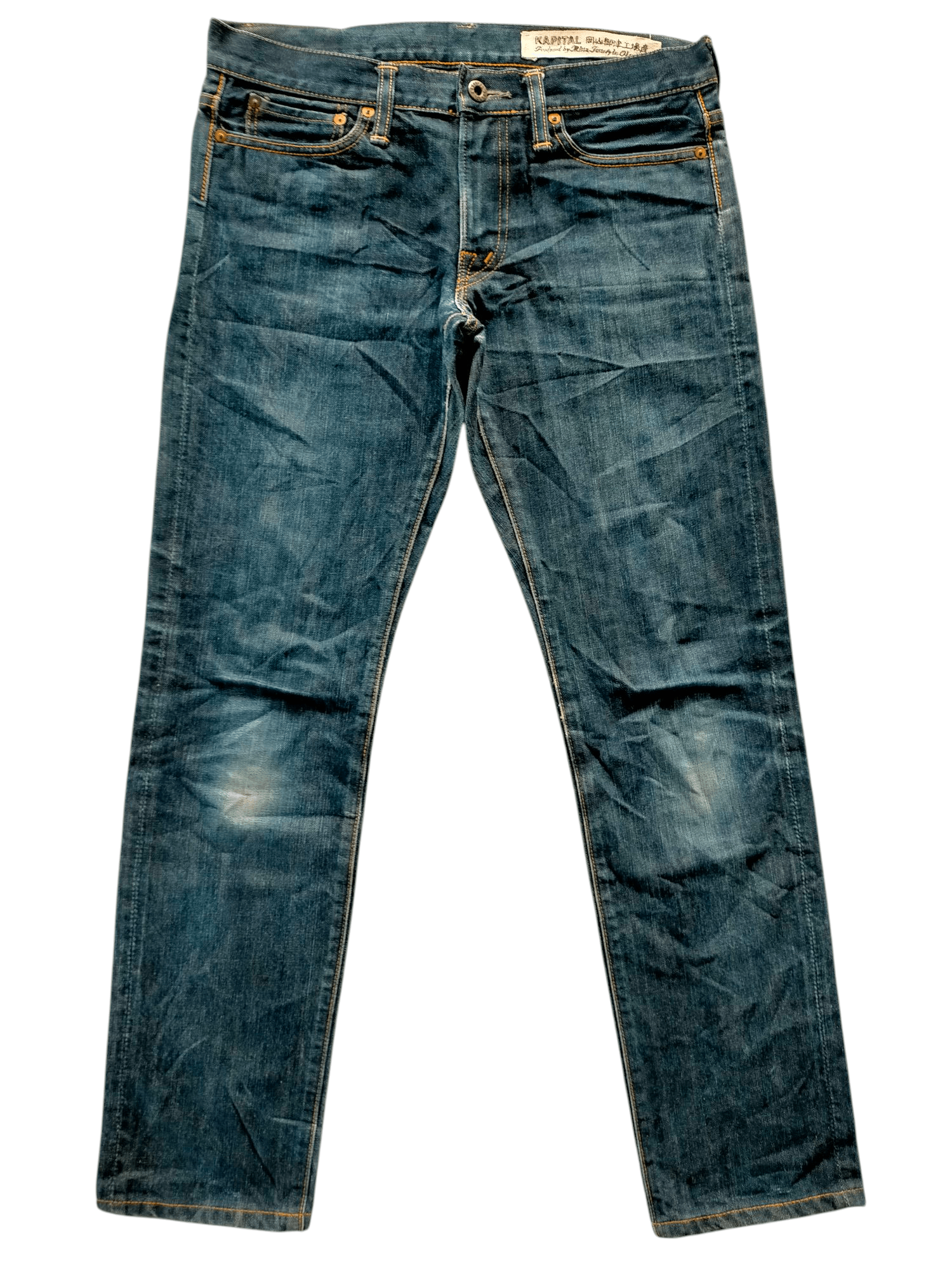 Kapital × Kapital Kountry Kapital 🇯🇵 Made in Japan Slim Denim Pants Size US 32 / EU 48 - 3 Thumbnail
