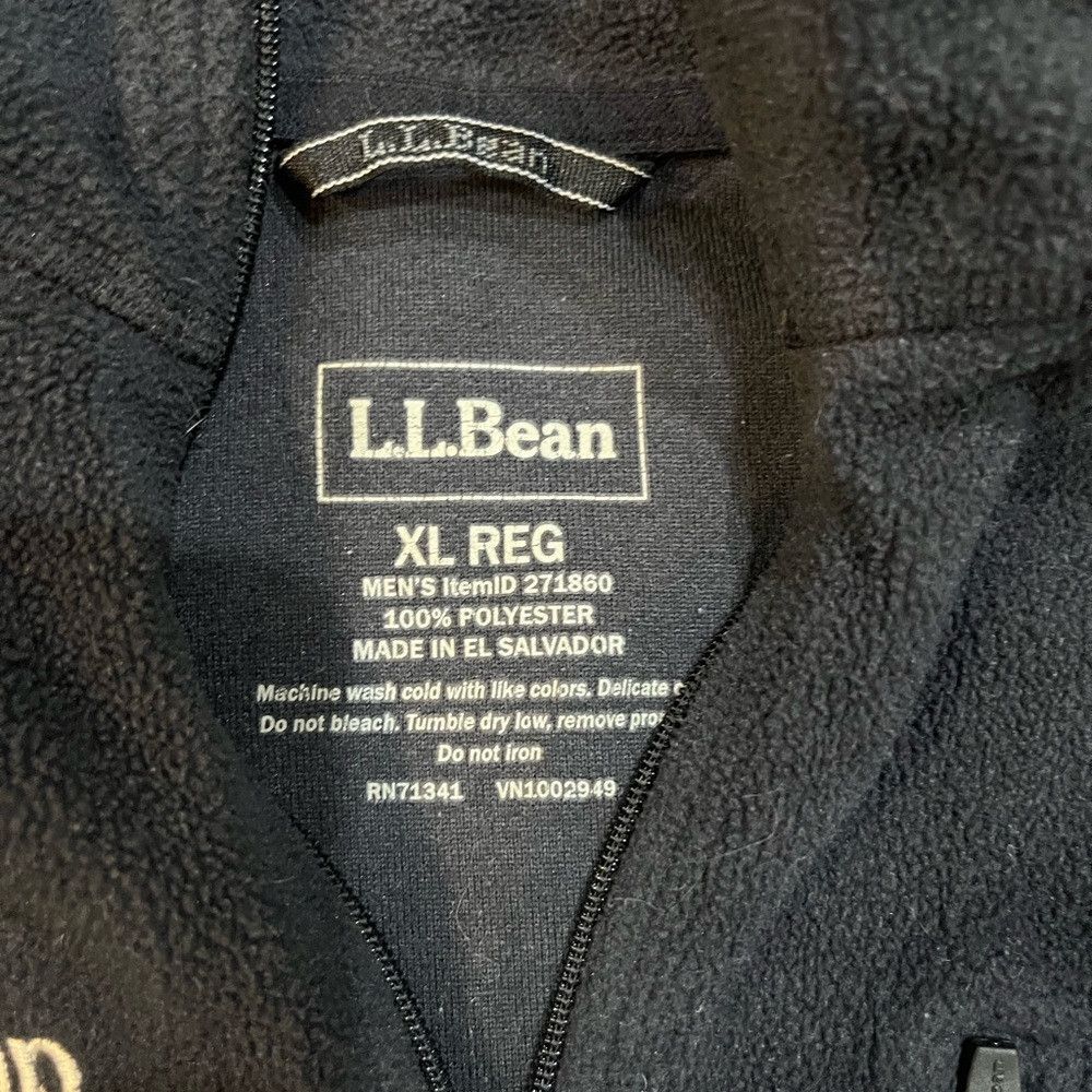 L.L. Bean L.L. Bean Black Fleece Quarter-Zip Pullover Size US XL / EU 56 / 4 - 2 Thumbnail