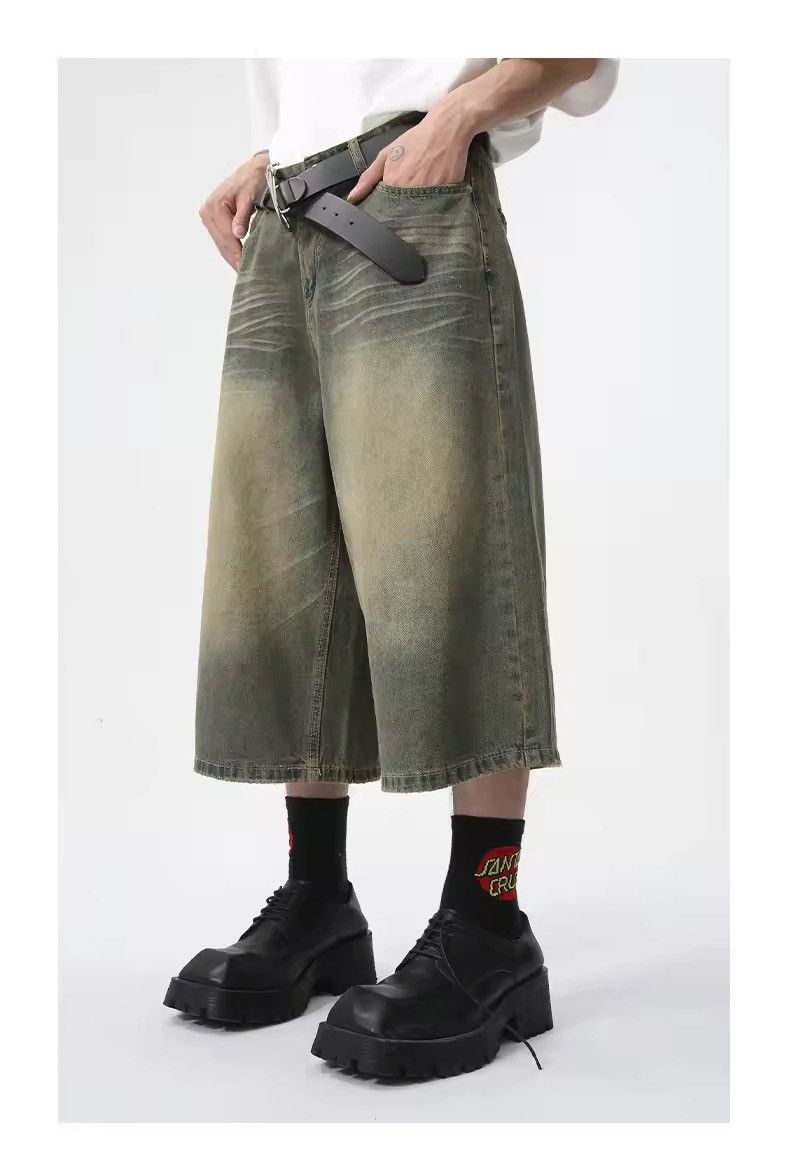Japanese Brand × Jean Straight Calf-Length Pant Size US 27 - 4 Thumbnail