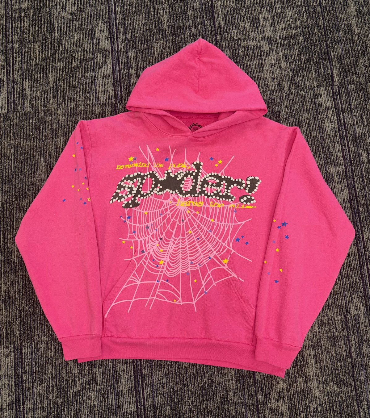 Sp5der Sp5der Pink Worldwide Hoodie Size US L / EU 52-54 / 3 - 1 Thumbnail