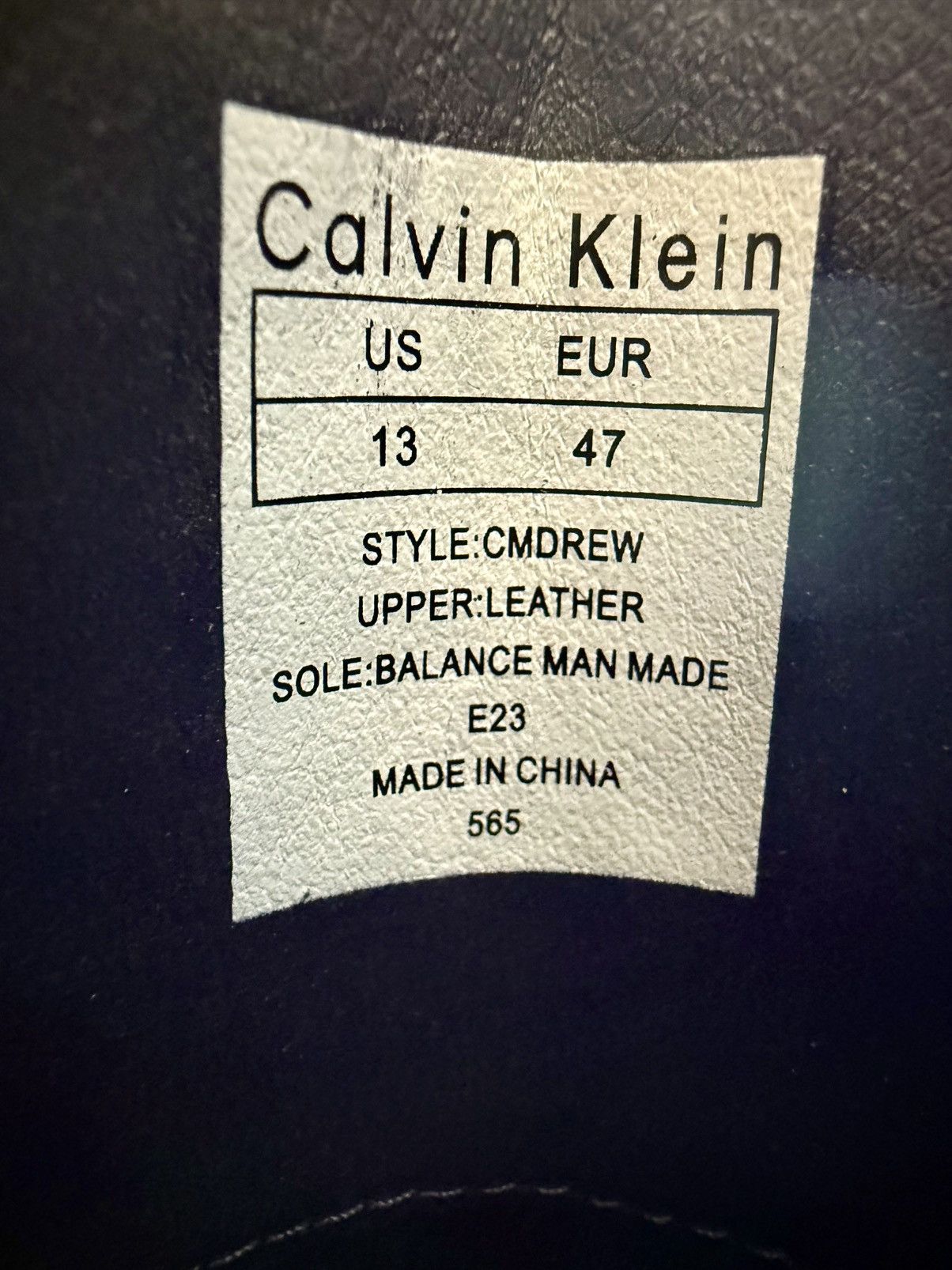 Calvin Klein Calvin Klein Drew men’s black dress shoes Tktd.$140.00 Size US 13 / EU 46 - 10 Thumbnail
