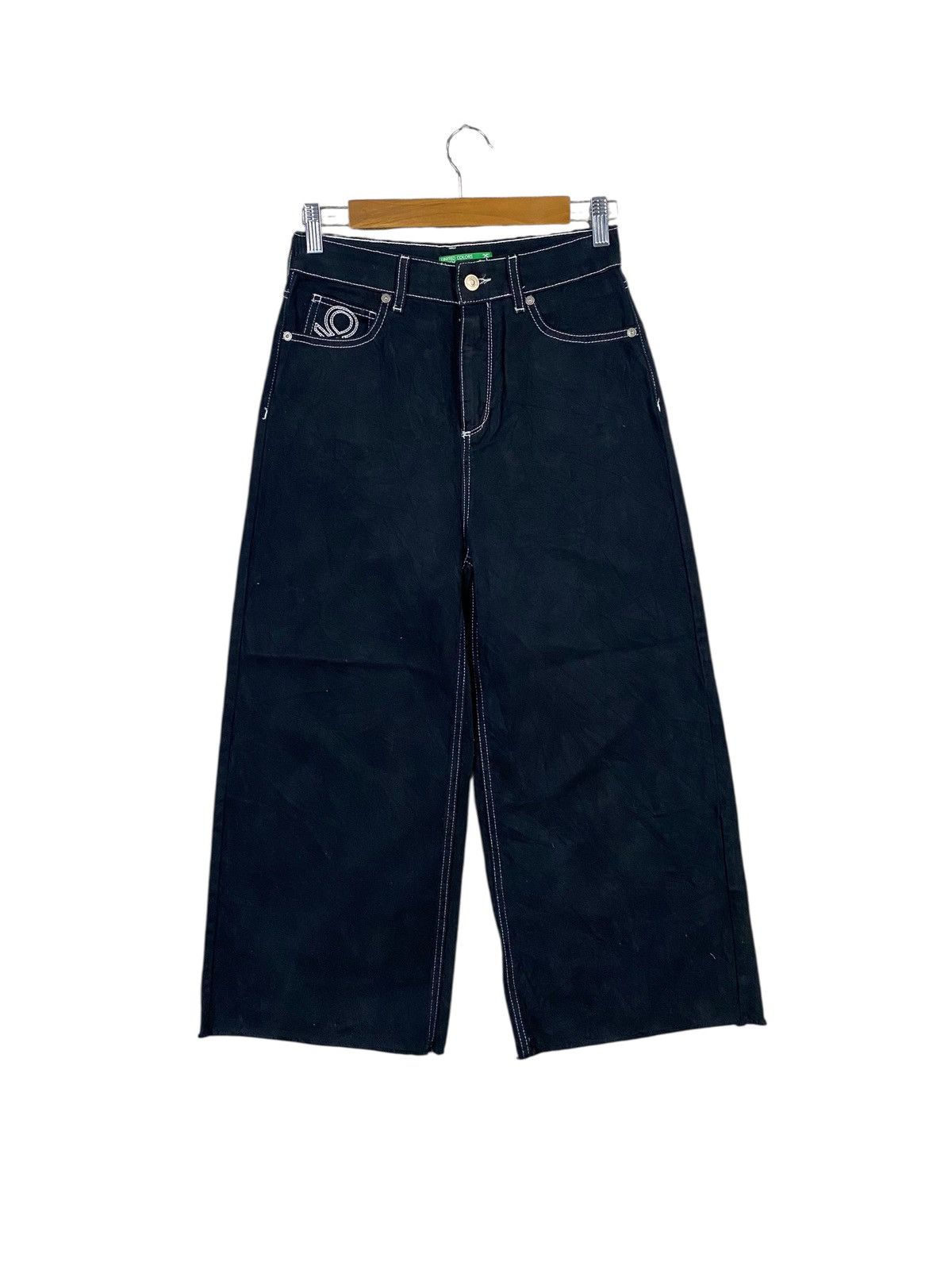 United Colors Of Benetton United colors of benetton wide black pants Size US 26 / EU 42 - 2 Thumbnail