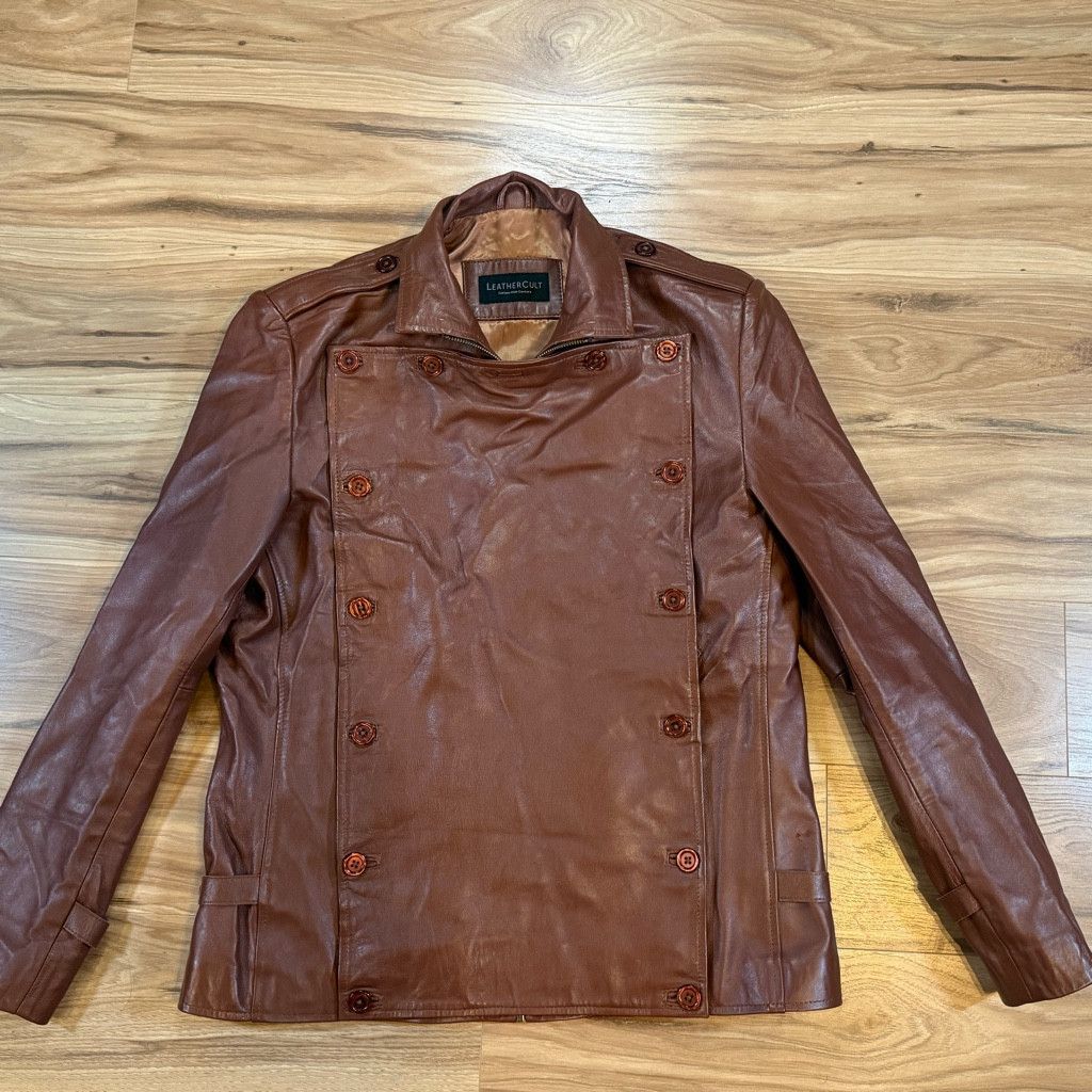 Branded Leather Women’s Leathercult Custom Brown Leather Jacket Size S Size XL / US 12-14 / IT 48-50 - 1 Thumbnail