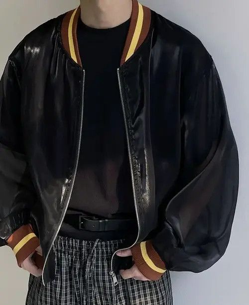 VIBE Avant garde oversized graffiti sheer mesh baseball jacket Size US XL / EU 56 / 4 - 8 Thumbnail