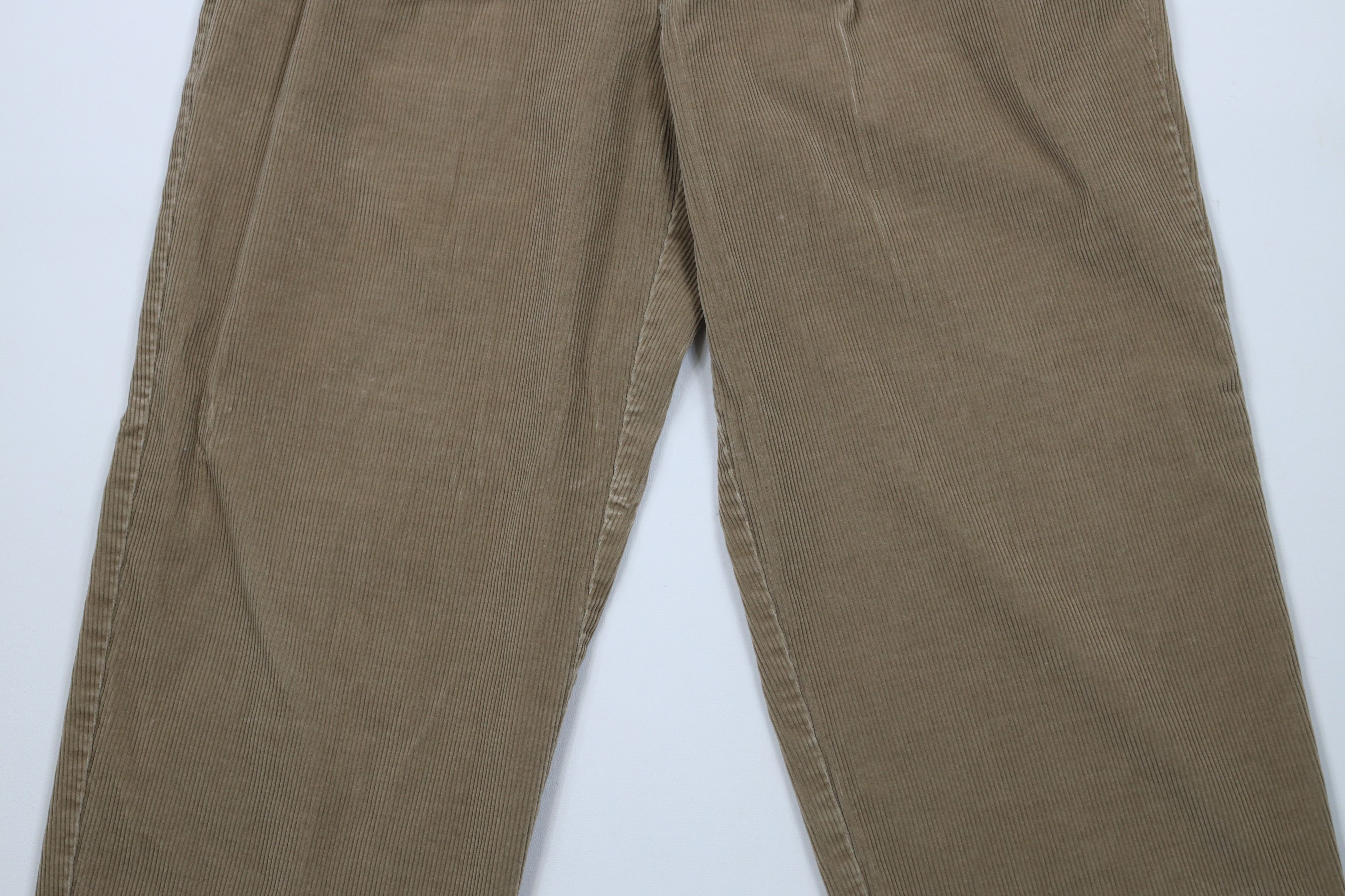 Tommy Hilfiger × Vintage Vintage 90s Tommy Hilfiger Wide Leg Corduroy Pants Beige Size US 34 / EU 50 - 3 Thumbnail
