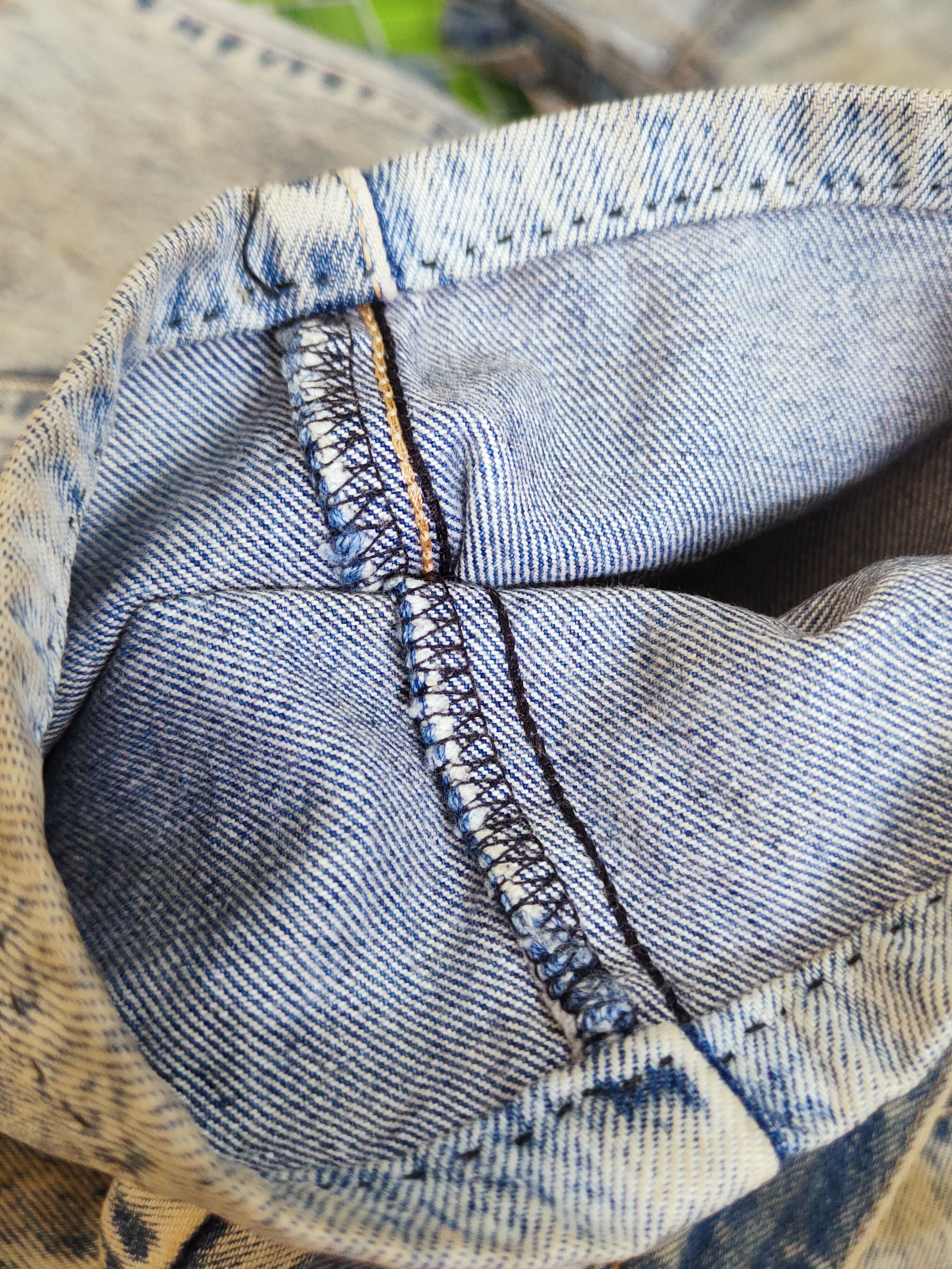 Edwin Edwin Dark Blue Distressed Ripped Jeans #W506 Size US 31 - 13 Thumbnail