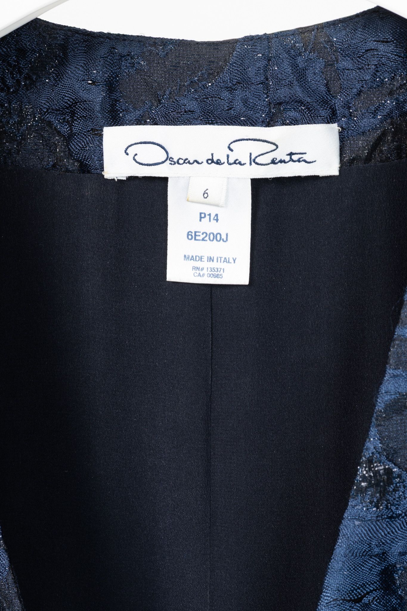 Oscar De La Renta Oscar de la Renta PF14 Jacquard Beaded Soutache Blazer Size M / US 6-8 / IT 42-44 - 4 Thumbnail