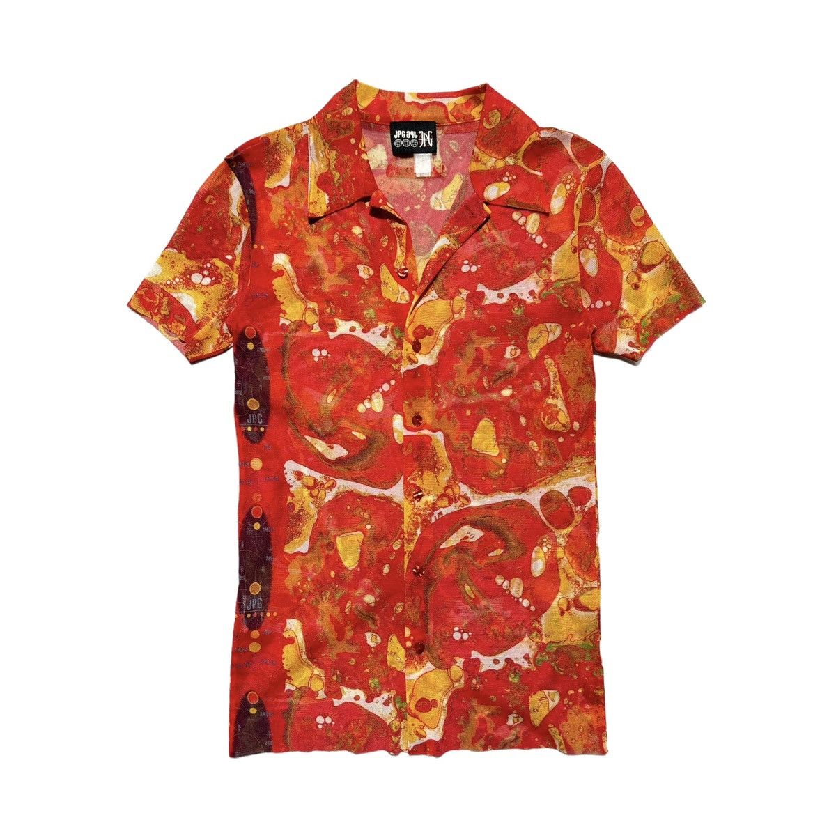 Jean Paul Gaultier Archive bateria mesh button down Size US M / EU 48-50 / 2 - 1 Thumbnail