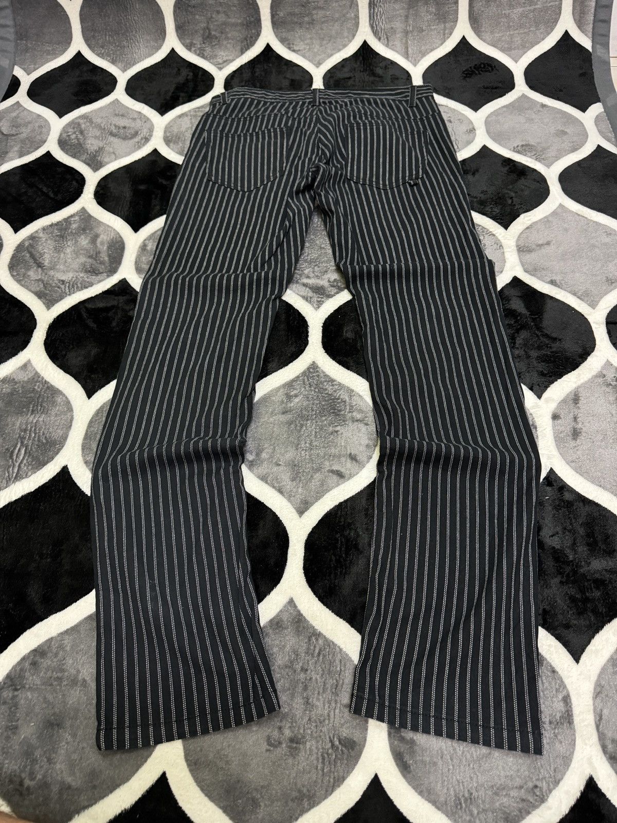 Tornado Mart Vintage Semantic Design Pinstripe Retro Pant Size US 32 / EU 48 - 2 Thumbnail