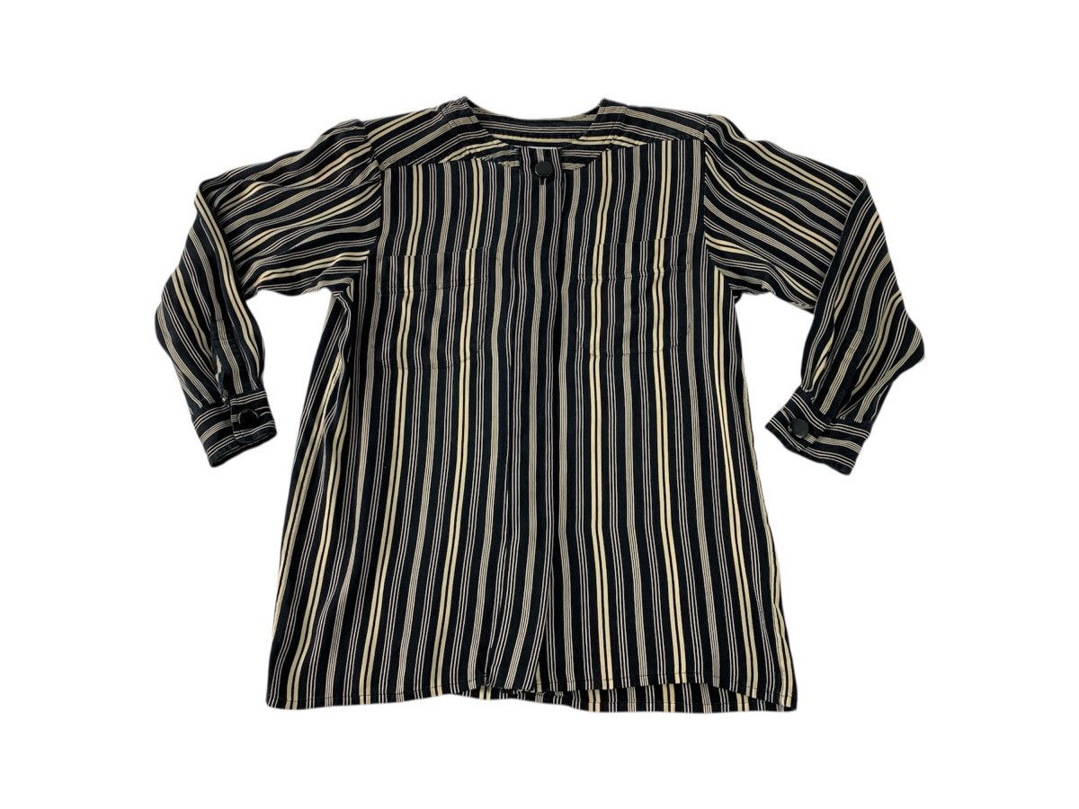 Yves Saint Laurent Yves Saint Lauren Chemisier Striped Blouse Button Up Shirt Size M / US 6-8 / IT 42-44 - 1 Thumbnail