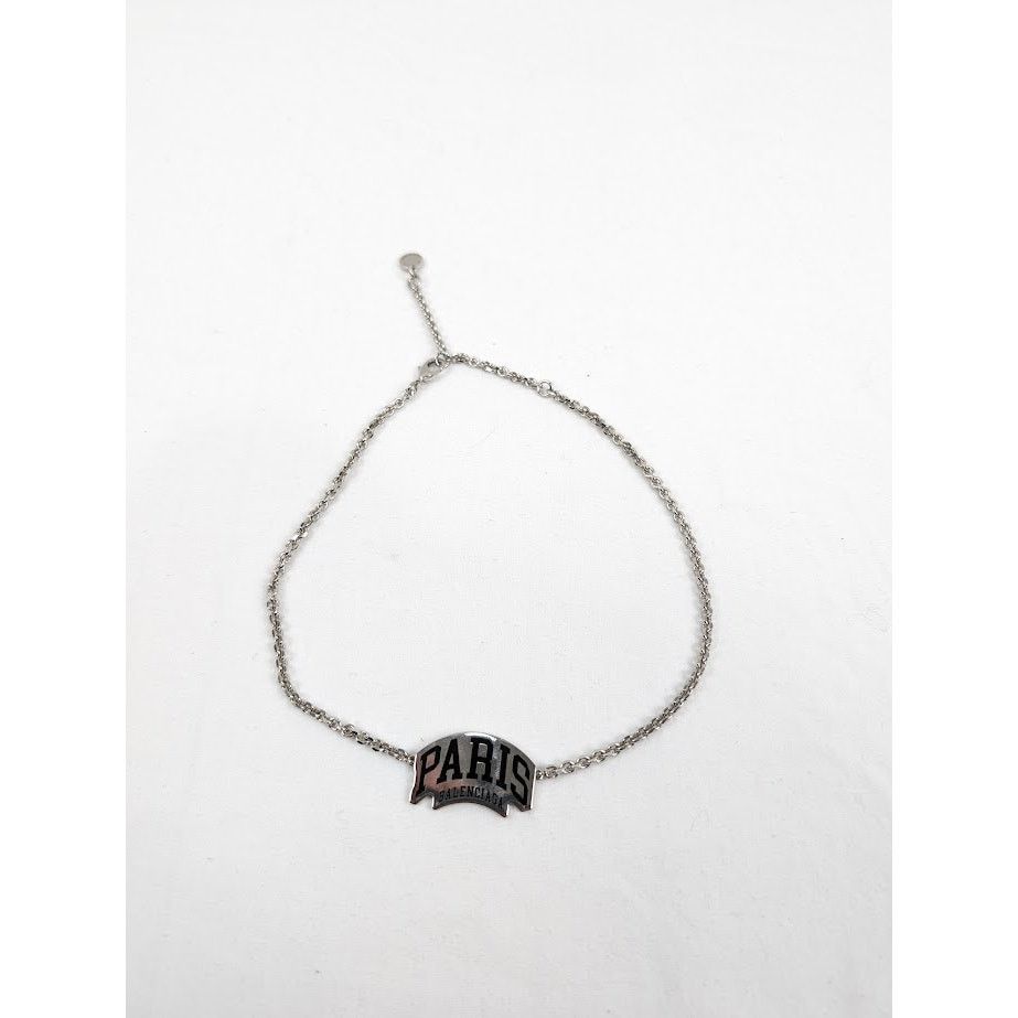 Balenciaga o1rshd1 Q:4 / Size: OS / Cities Paris Necklace Shiny Silver Size ONE SIZE - 1 Thumbnail