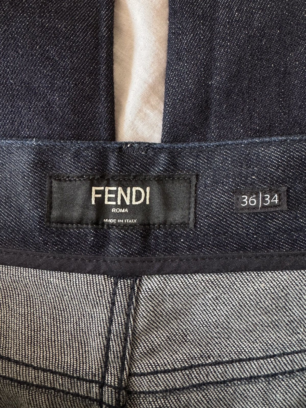 Fendi 🔥🔥 Fendi Effect Lasered FF Logo Jeans Size US 36 / EU 52 - 9 Thumbnail